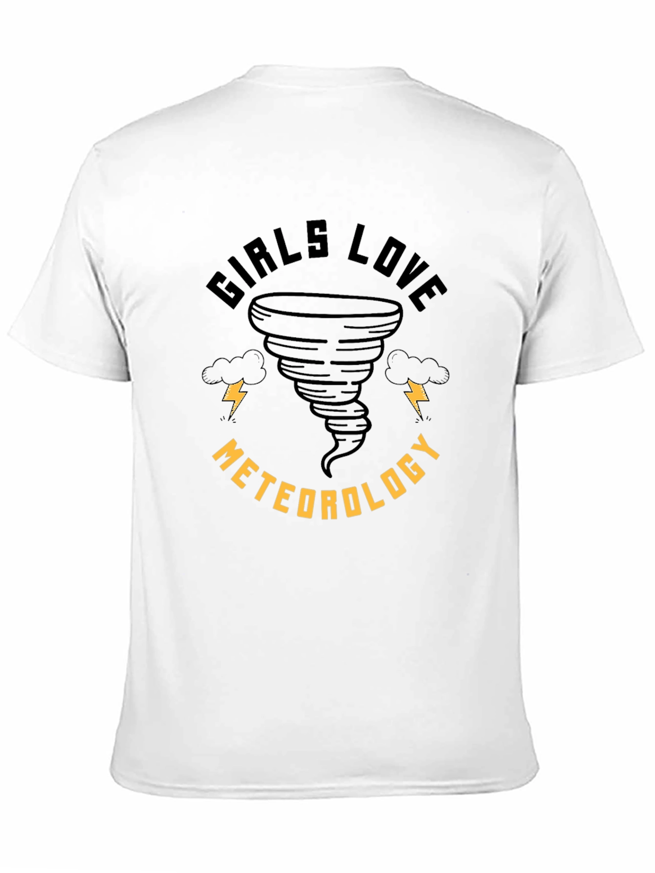 Girls Love Meteorology T-Shirt - Tornado Design