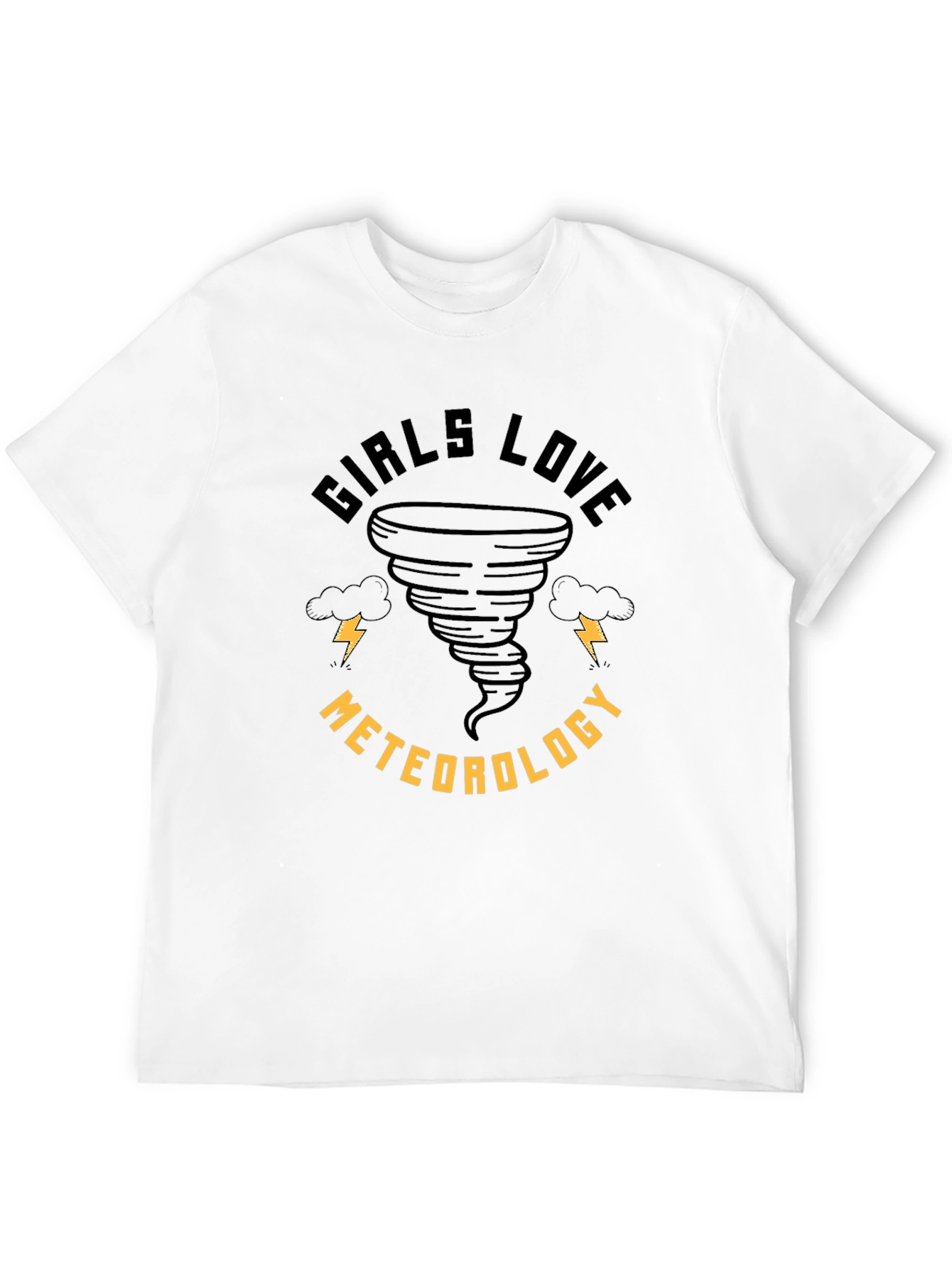 Girls Love Meteorology T-Shirt - Tornado Design