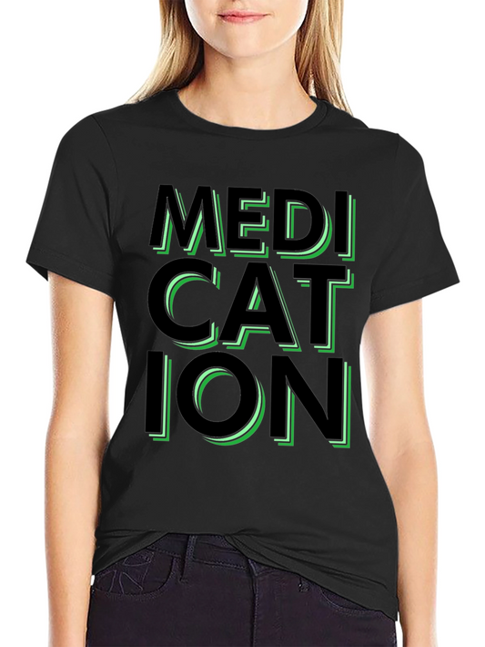 Medication Graphic Tee - Trendy Statement Shirt