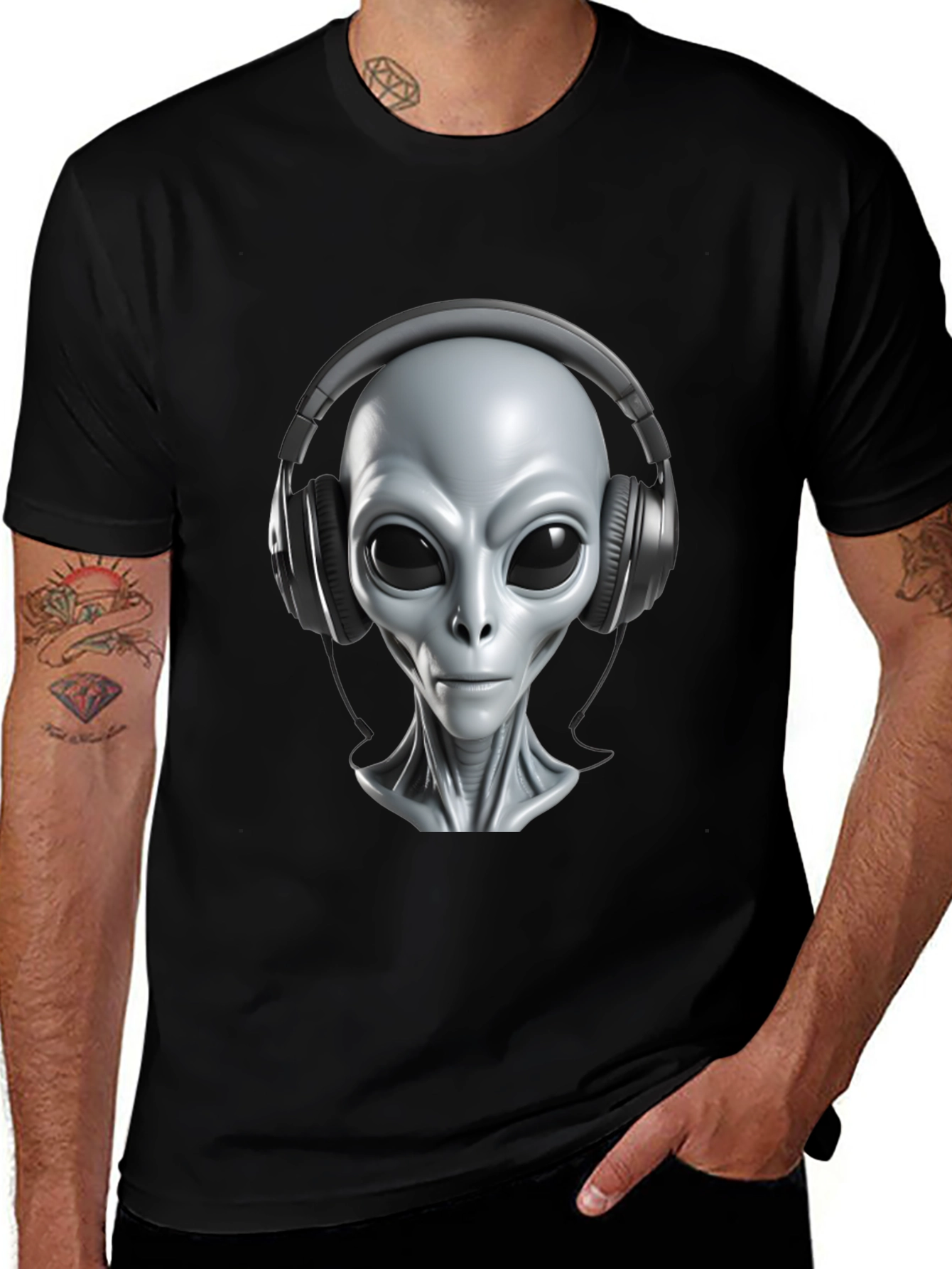 Alien DJ T-Shirt - Extraterrestrial Beats