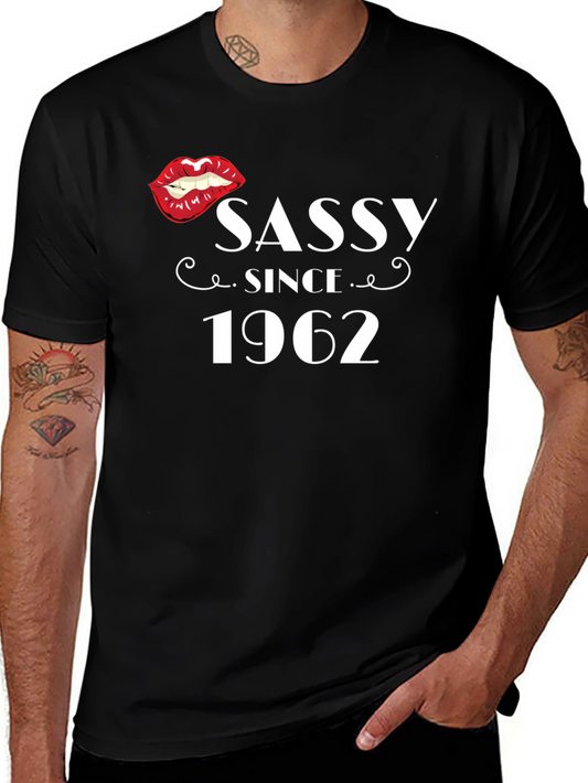 Sassy Since 1962 Graphic Tee - Birthday T-Shirt