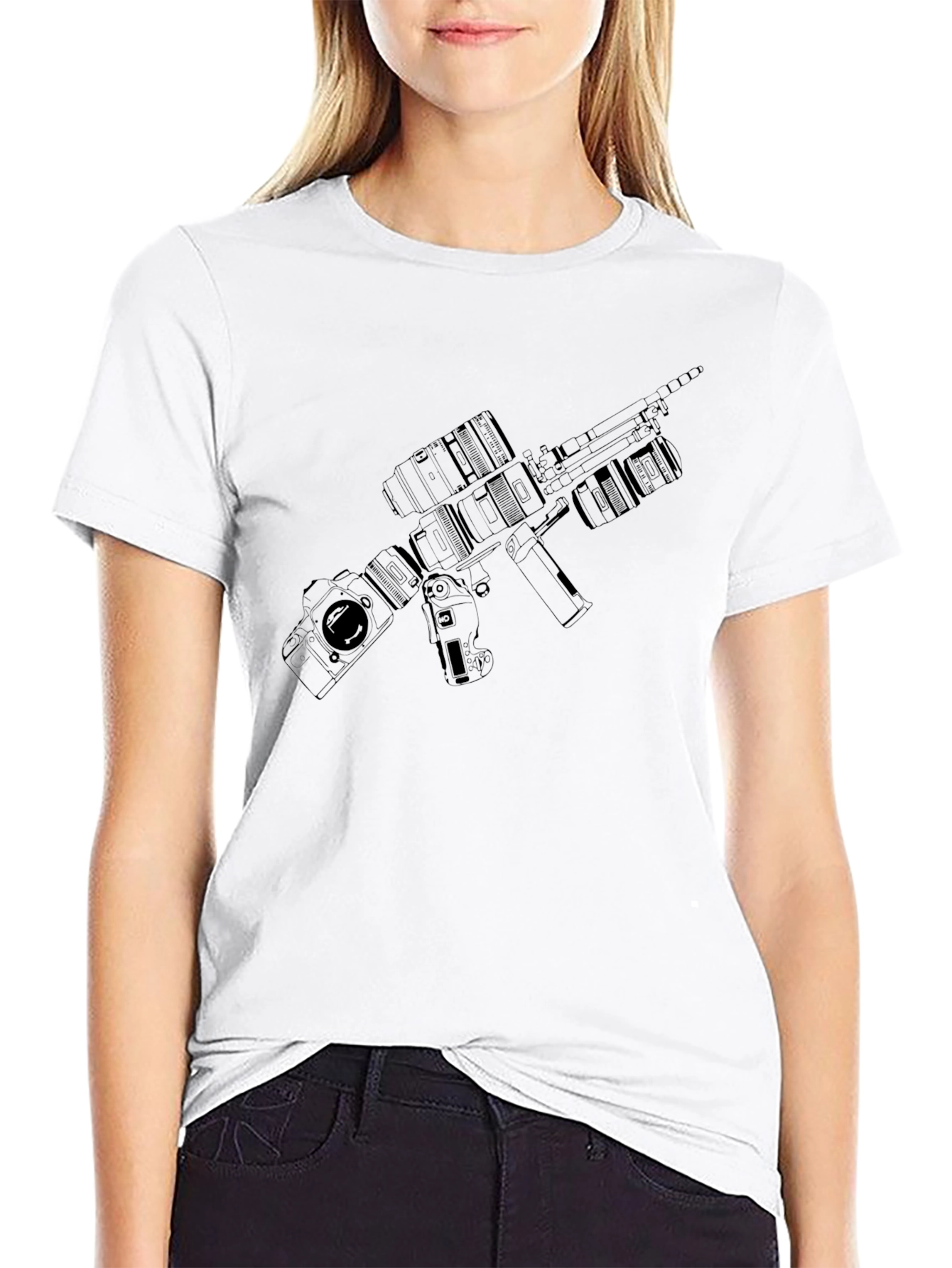 Camera Gun T-Shirt - Photography Lover Tee