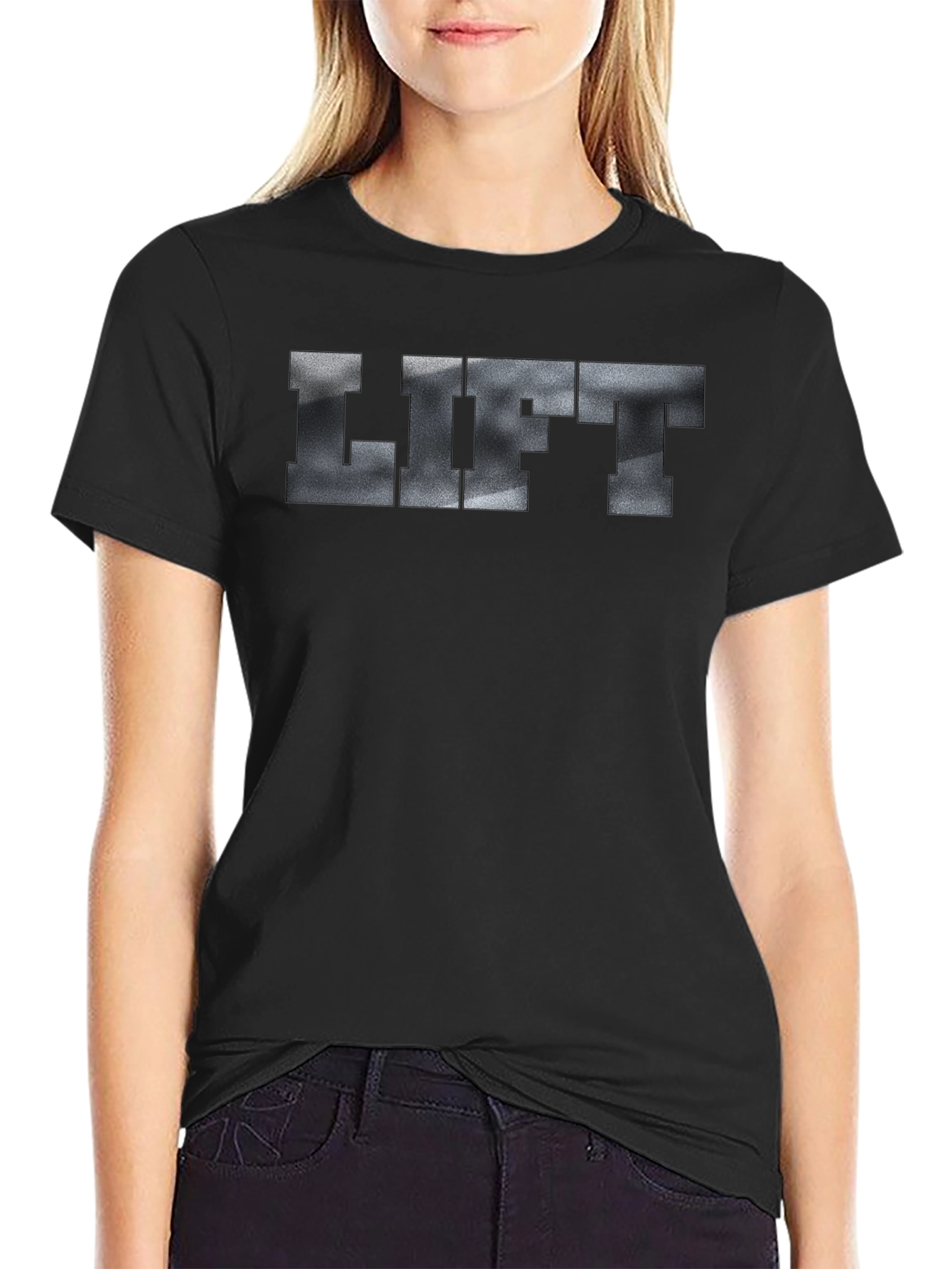 Mens Black Lift T-Shirt - Gym Workout Apparel