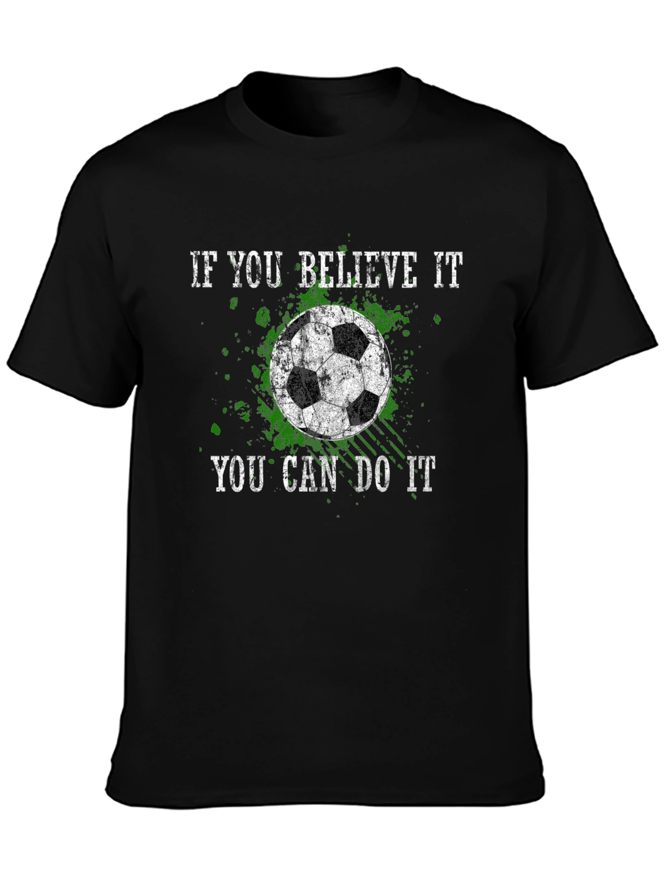 Believe It Soccer Graphic Tee - Black