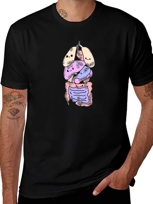 Funny Human Anatomy Cartoon T-Shirt