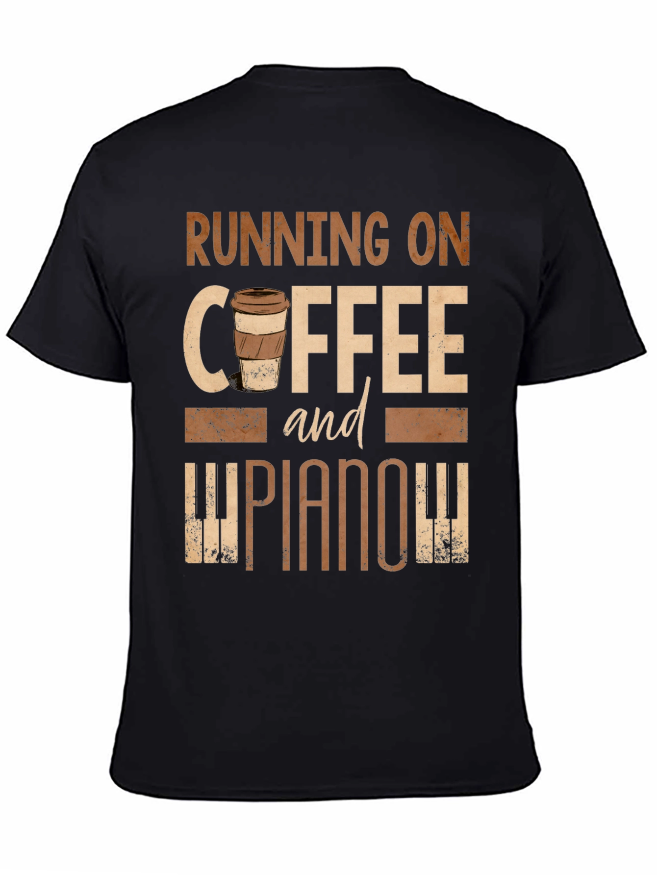 Running on Coffee and Piano Tee