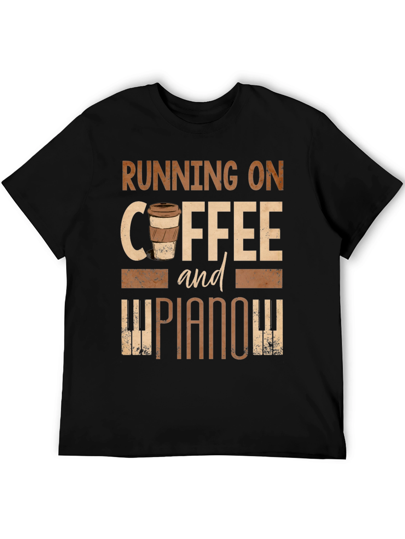 Running on Coffee and Piano Tee