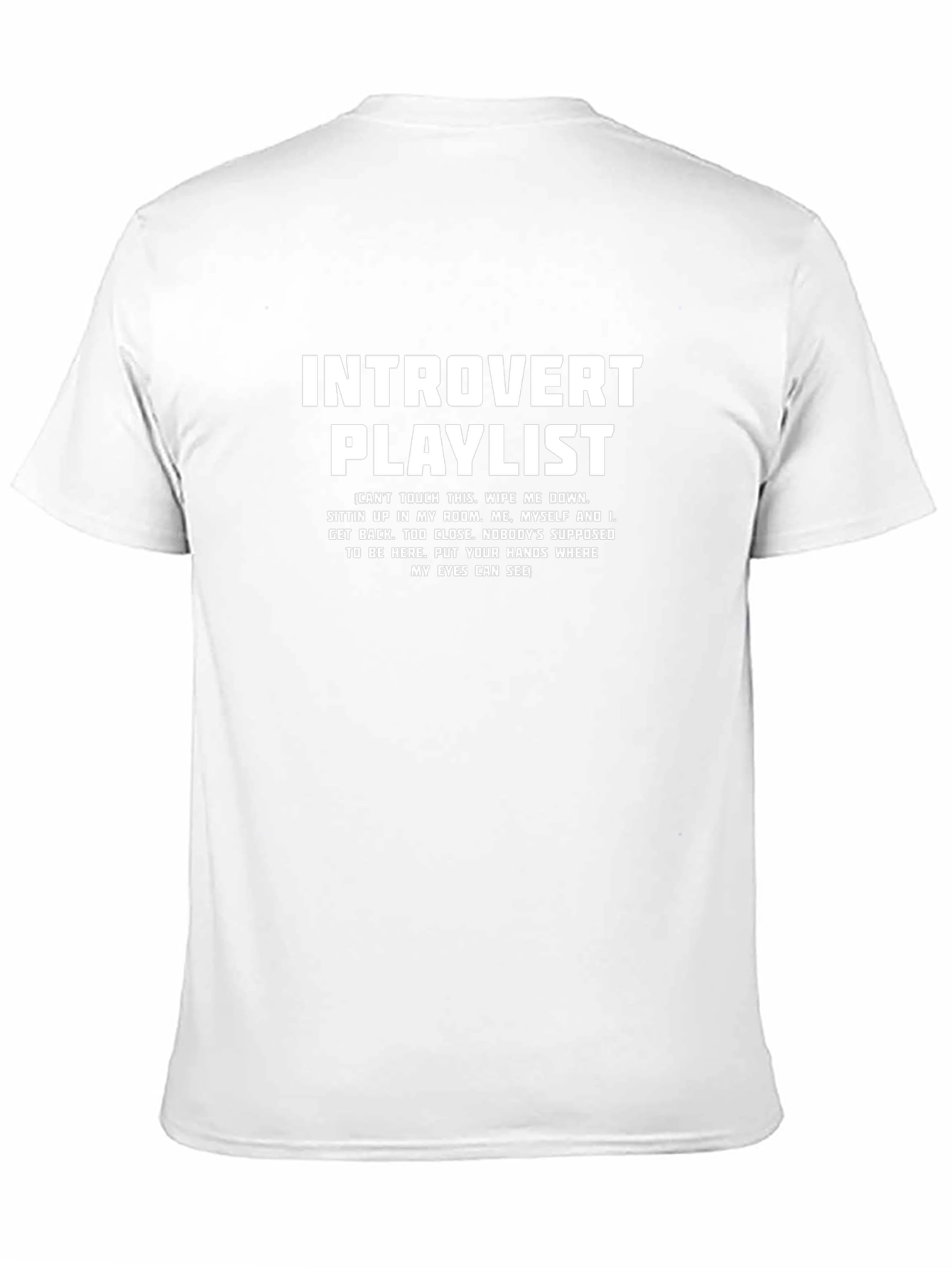 Introvert Playlist Graphic Tee - Black