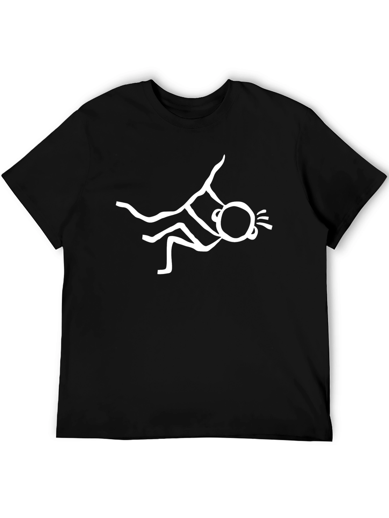 Funny Stick Figure T-Shirt - Black Graphic Tee