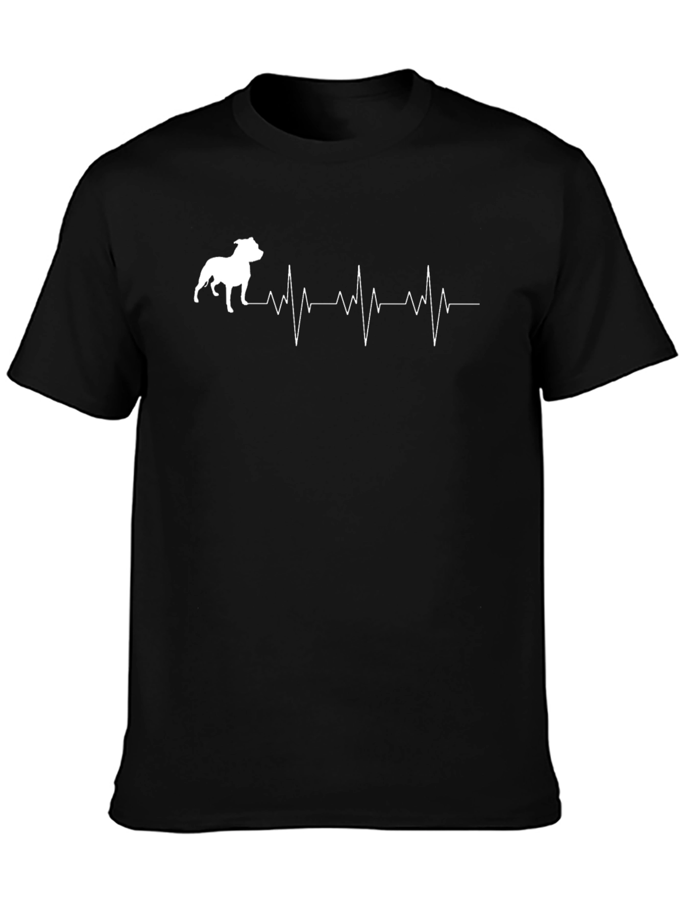 Pitbull Heartbeat T-Shirt - Dog Lover Tee