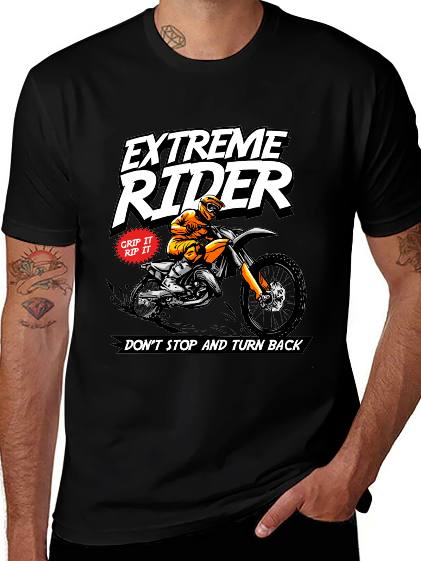 Extreme Rider Graphic Tee - Motorcross Design