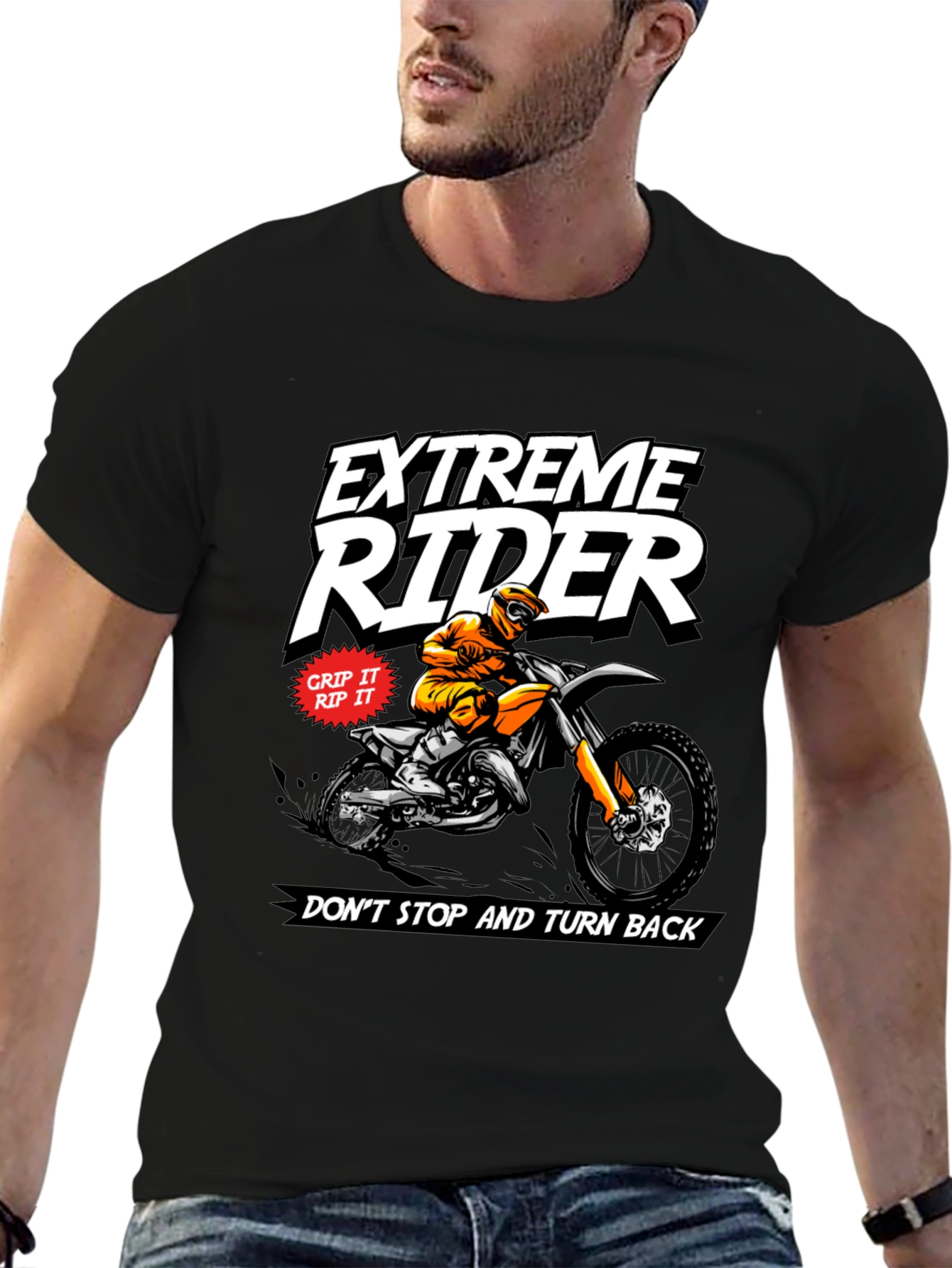 Extreme Rider Graphic Tee - Motorcross Design