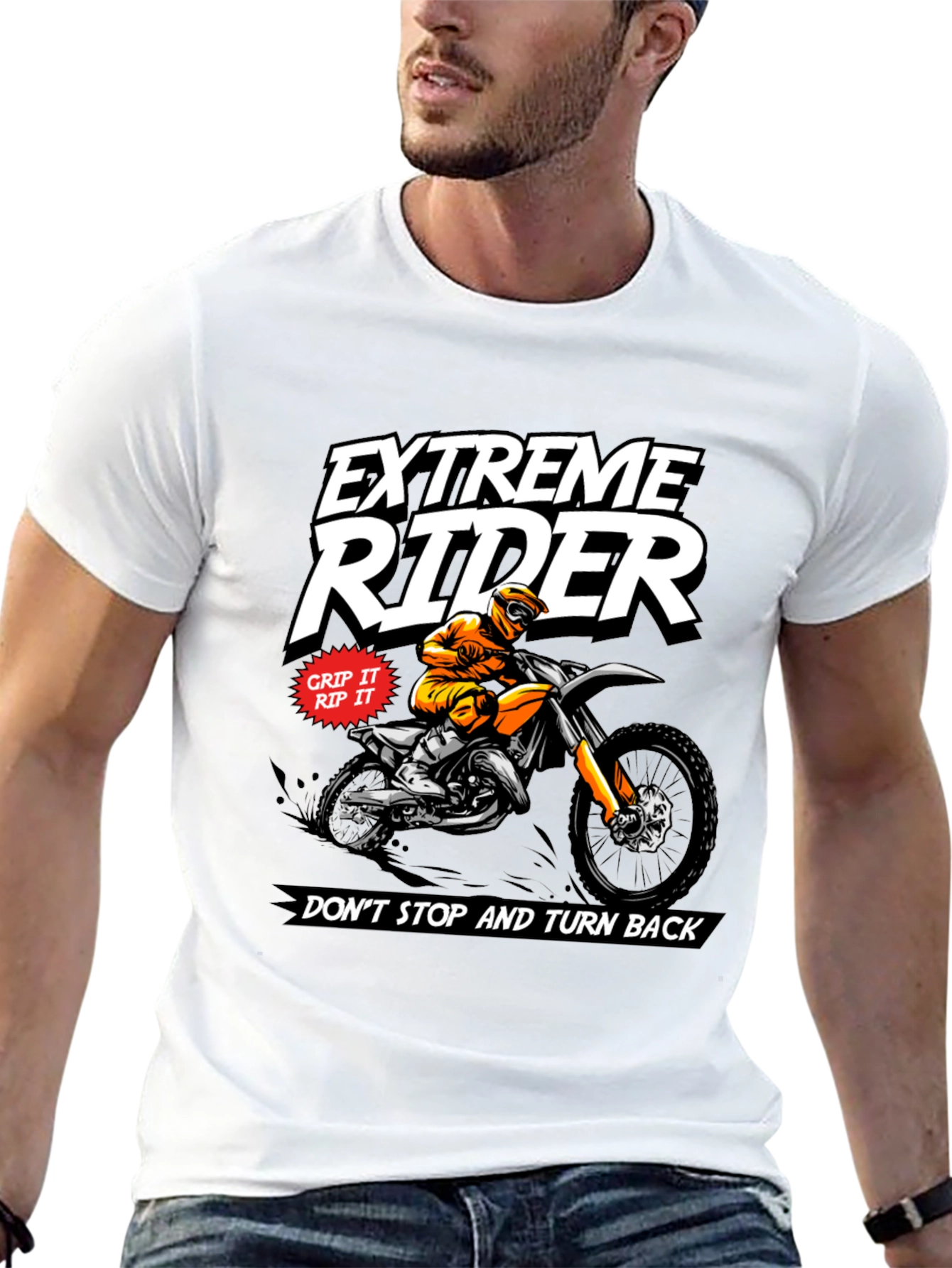 Extreme Rider Graphic Tee - Motorcross Design