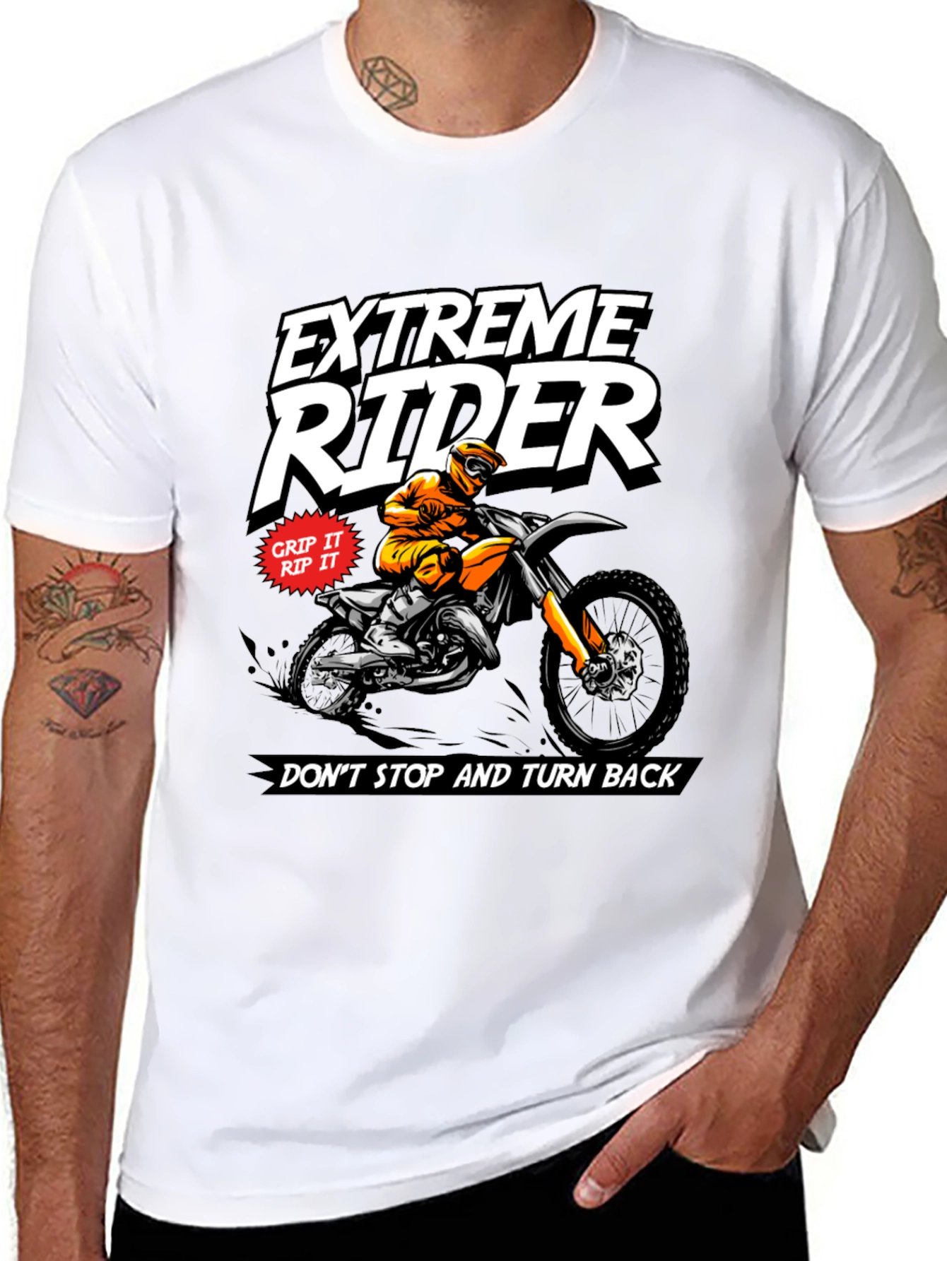 Extreme Rider Graphic Tee - Motorcross Design
