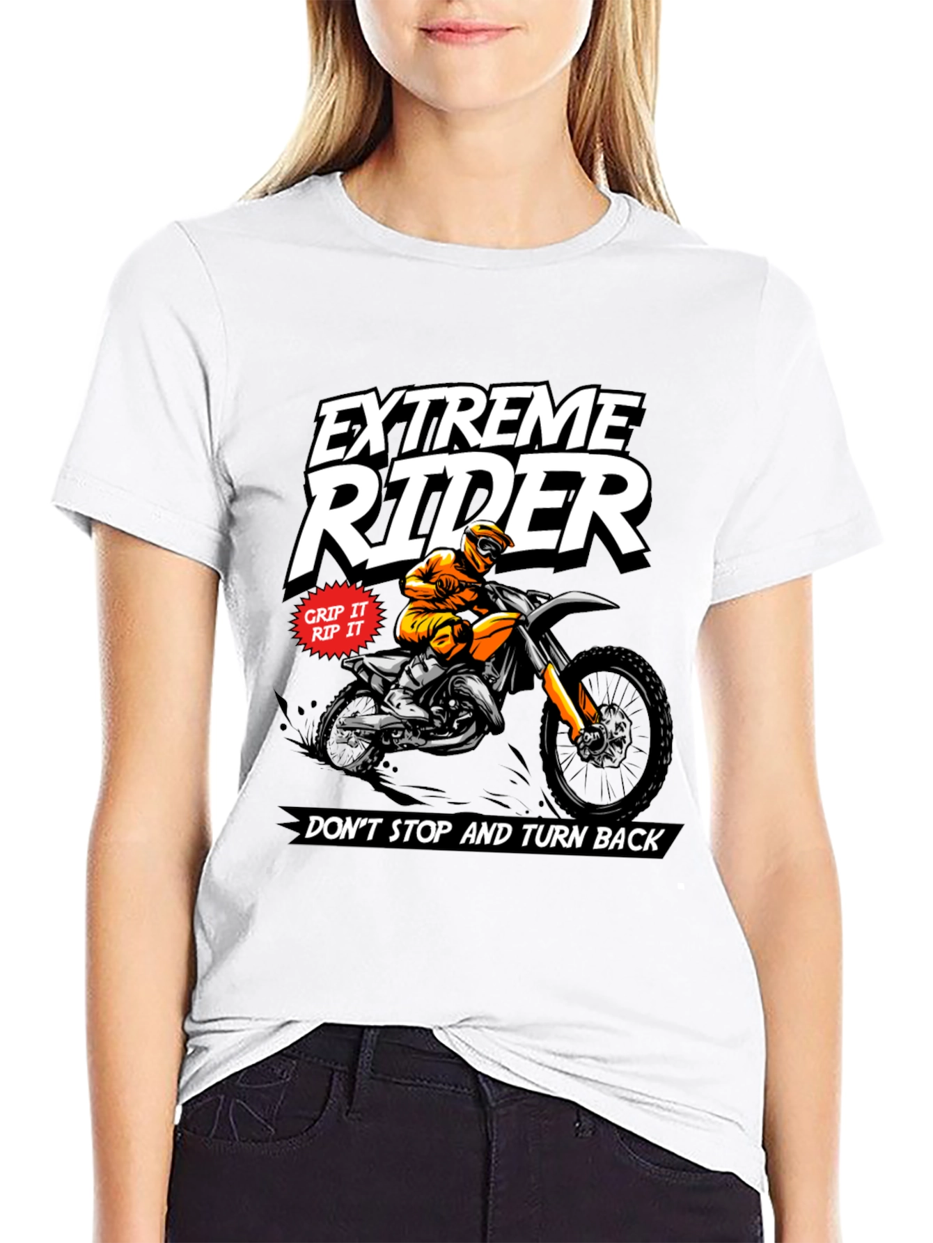 Extreme Rider Graphic Tee - Motorcross Design
