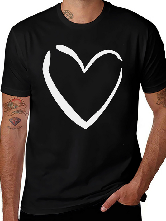 Heart Graphic Black Tee