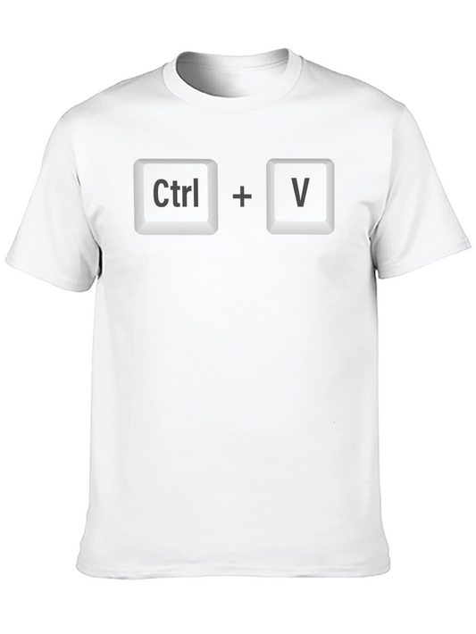 Ctrl+V T-Shirt - Copy Paste Programmer Tee