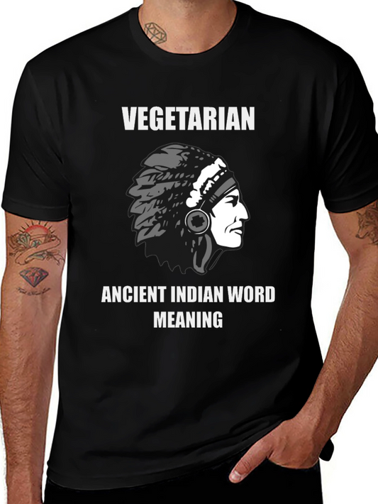 Vegetarian Ancient Indian Meaning T-Shirt