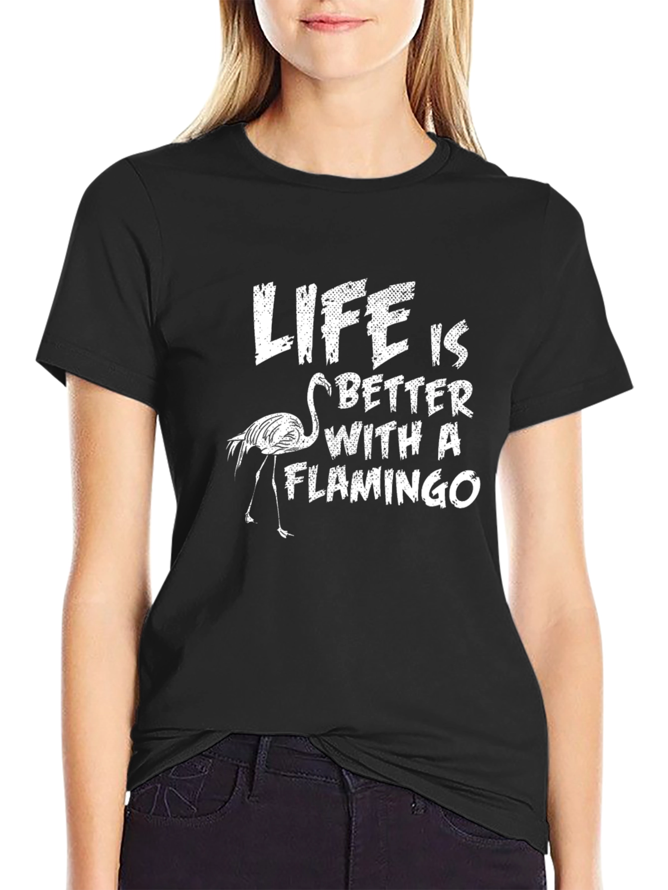 Life is Better with a Flamingo Graphic Tee