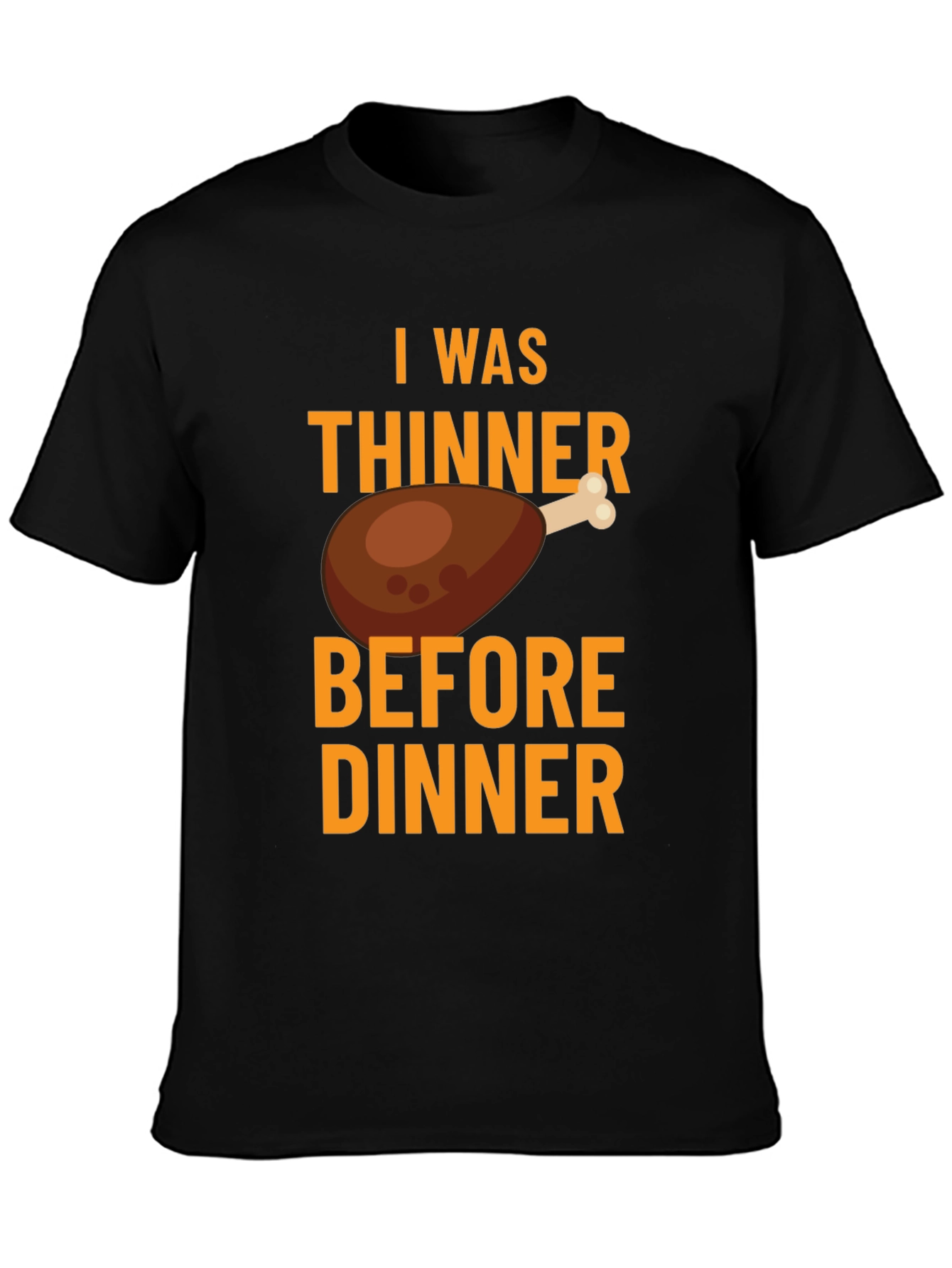 Funny Thanksgiving I Was Thinner Before Dinner T-Shirt