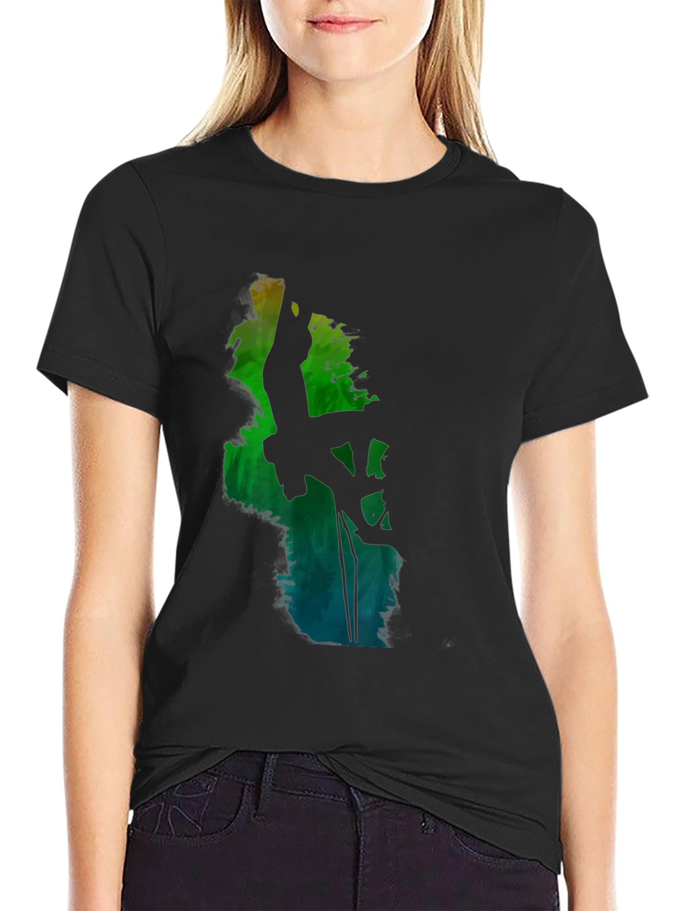 Climbing Silhouette Black Graphic Tee