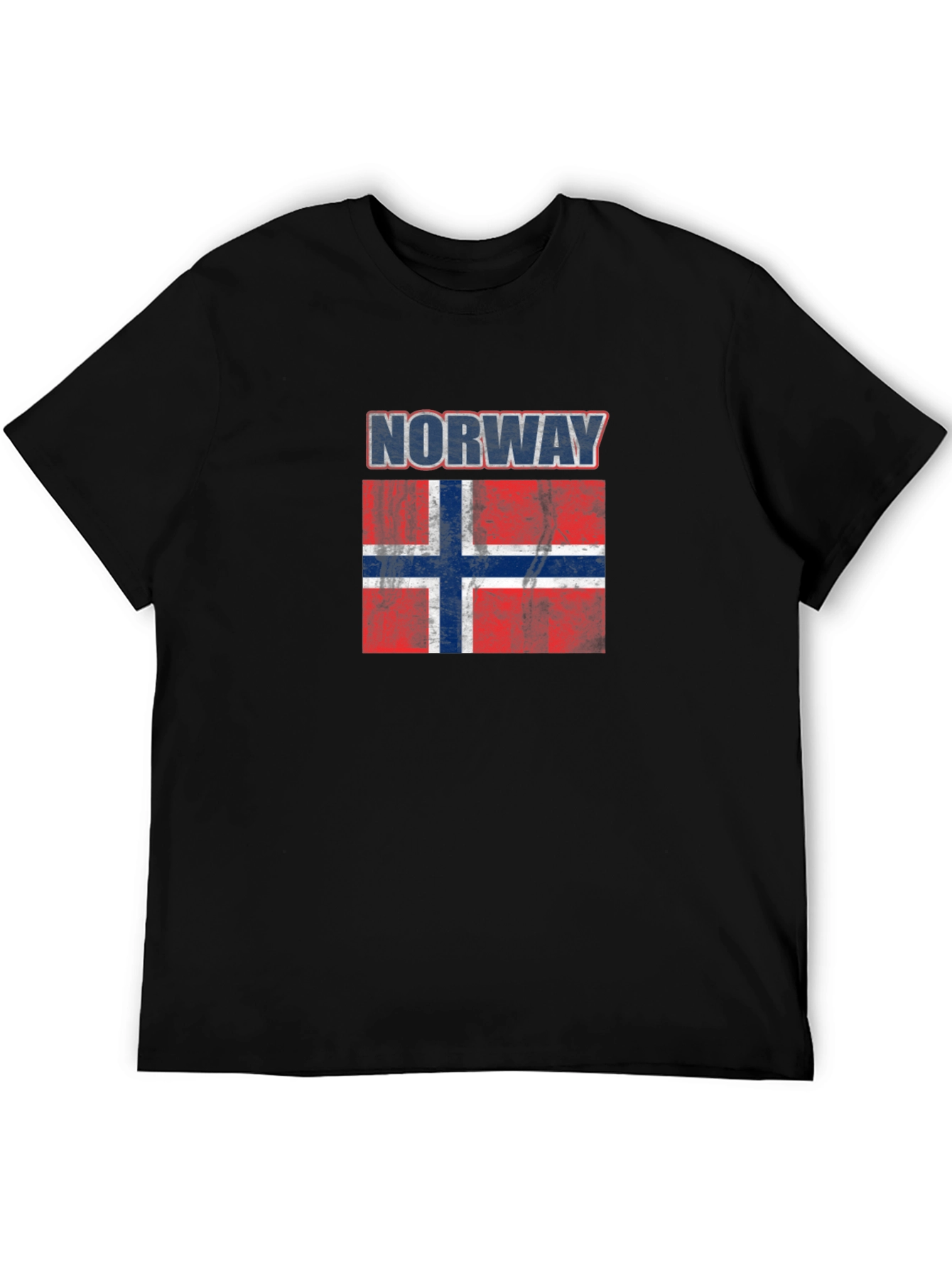 Norway Flag T-Shirt - Distressed Graphic Tee