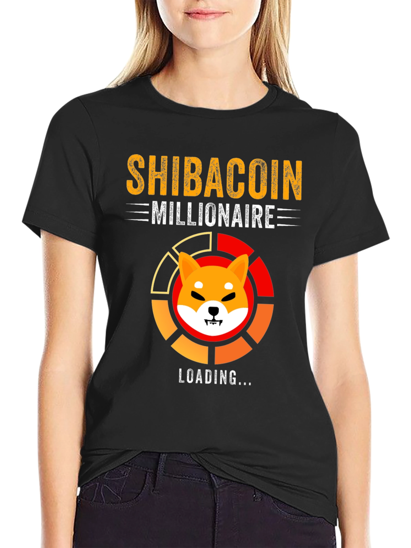 Shibacoin Millionaire Loading T-Shirt Crypto Meme