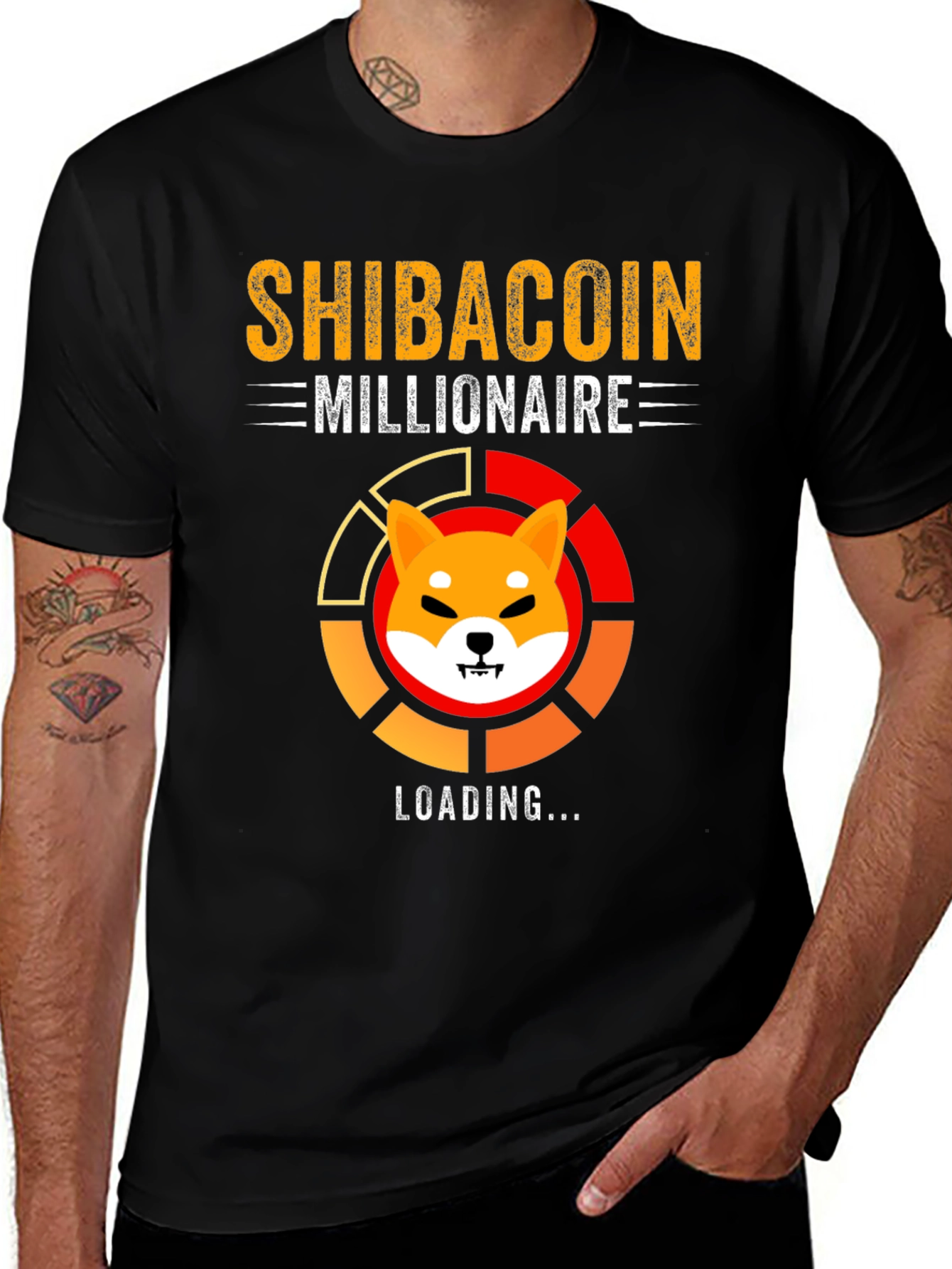Shibacoin Millionaire Loading T-Shirt Crypto Meme