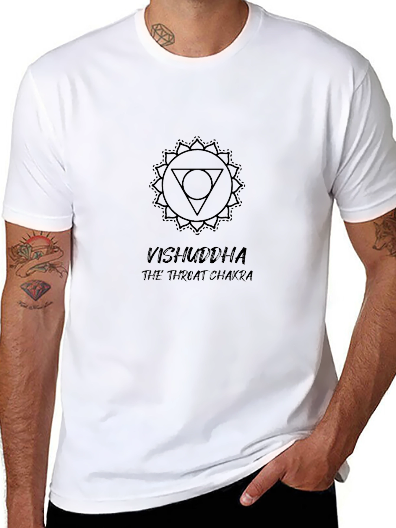 Vishuddha Throat Chakra T-Shirt - Spiritual Design