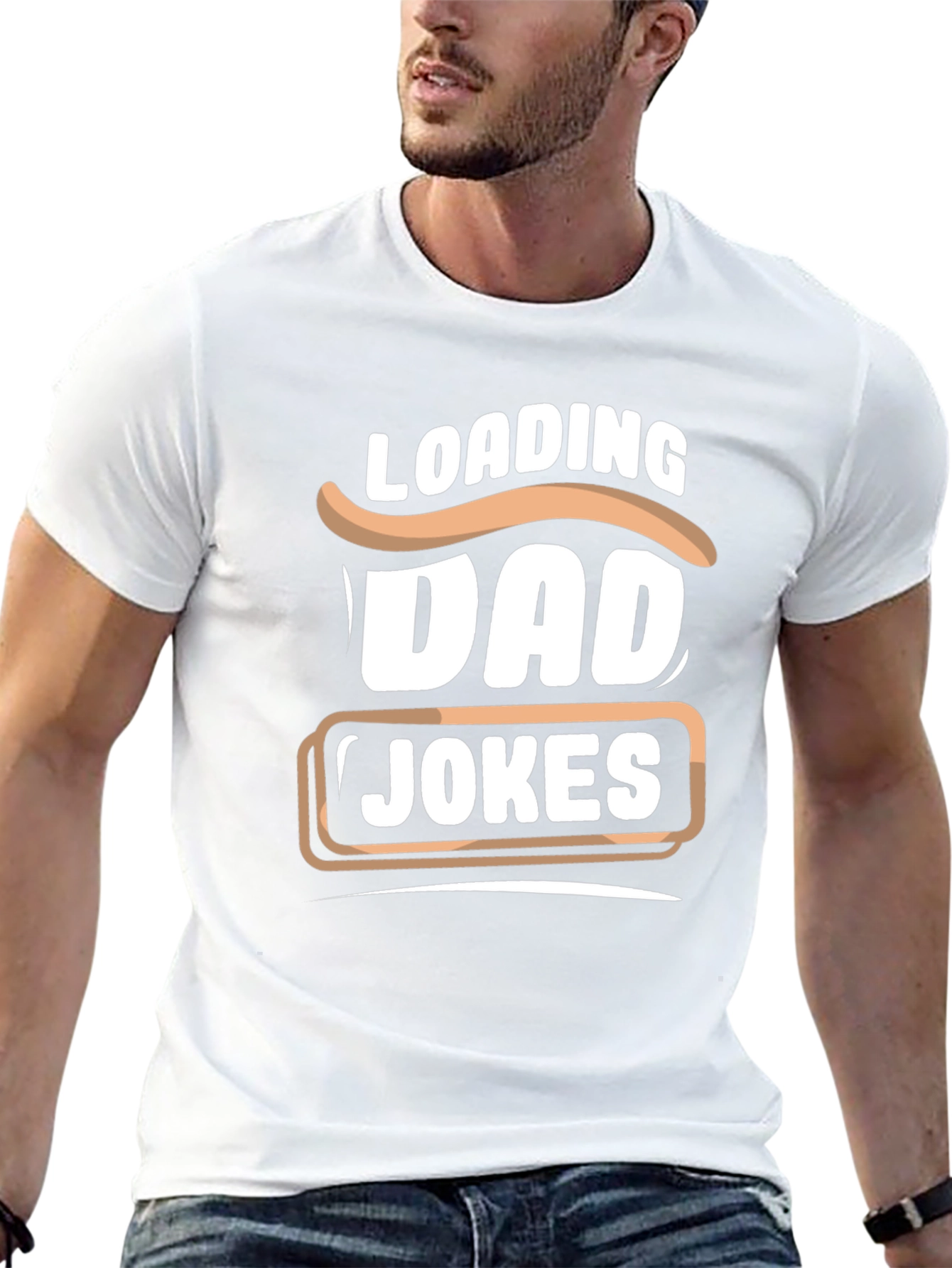 Dad Jokes Loading T-Shirt - Funny Fathers Day Gift