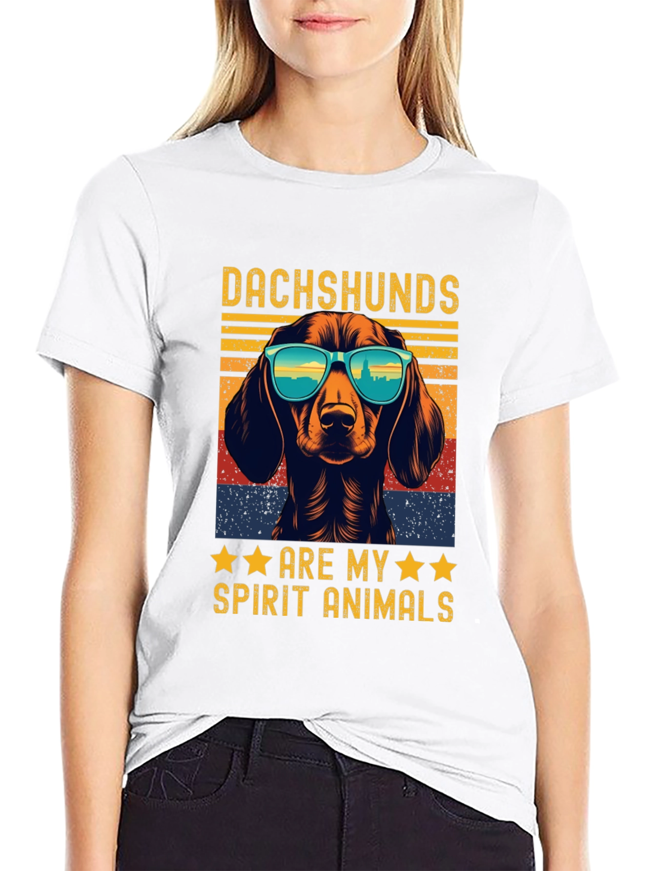 Dachshunds Are My Spirit Animals Graphic Tee