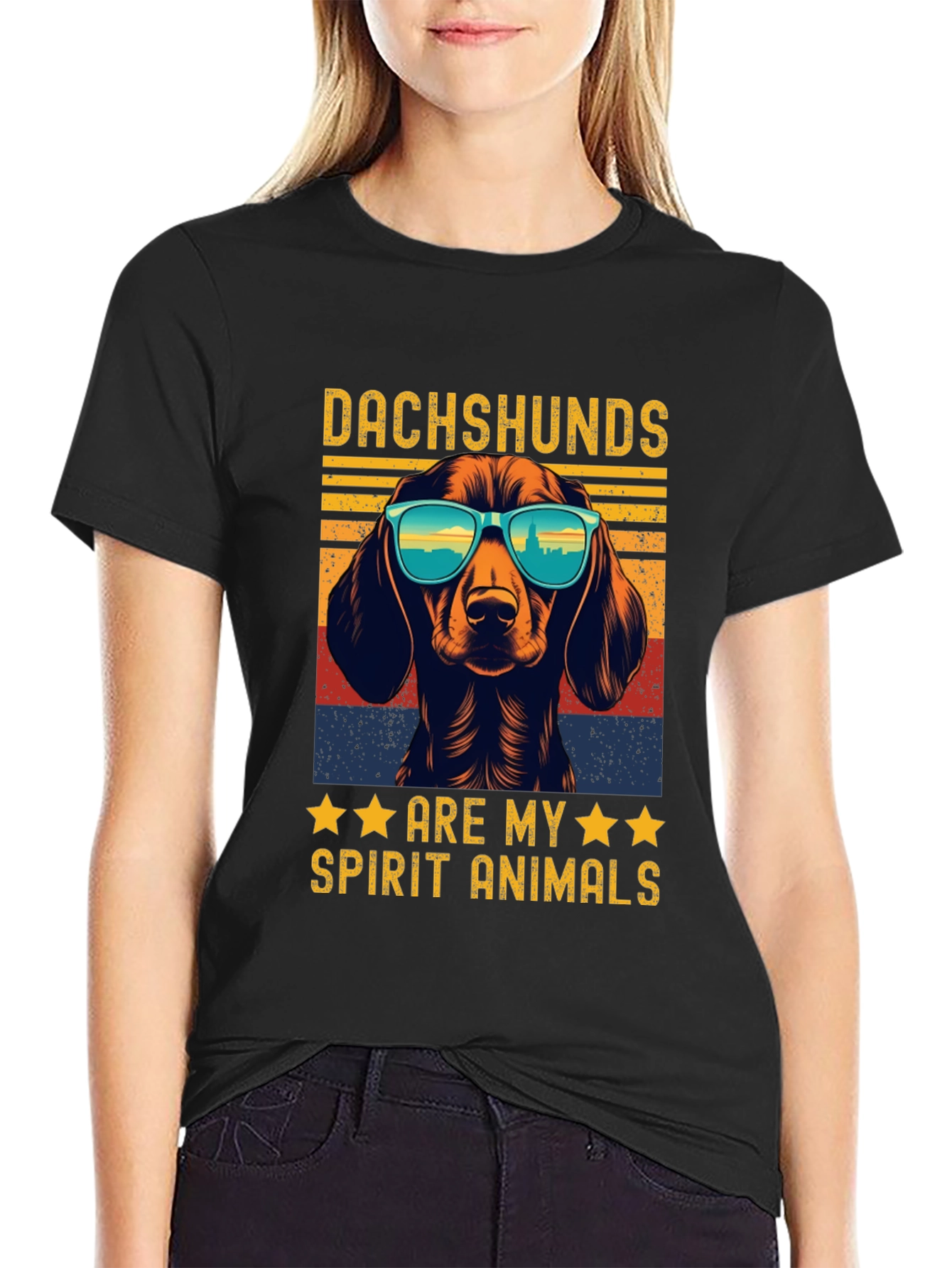 Dachshunds Are My Spirit Animals Graphic Tee