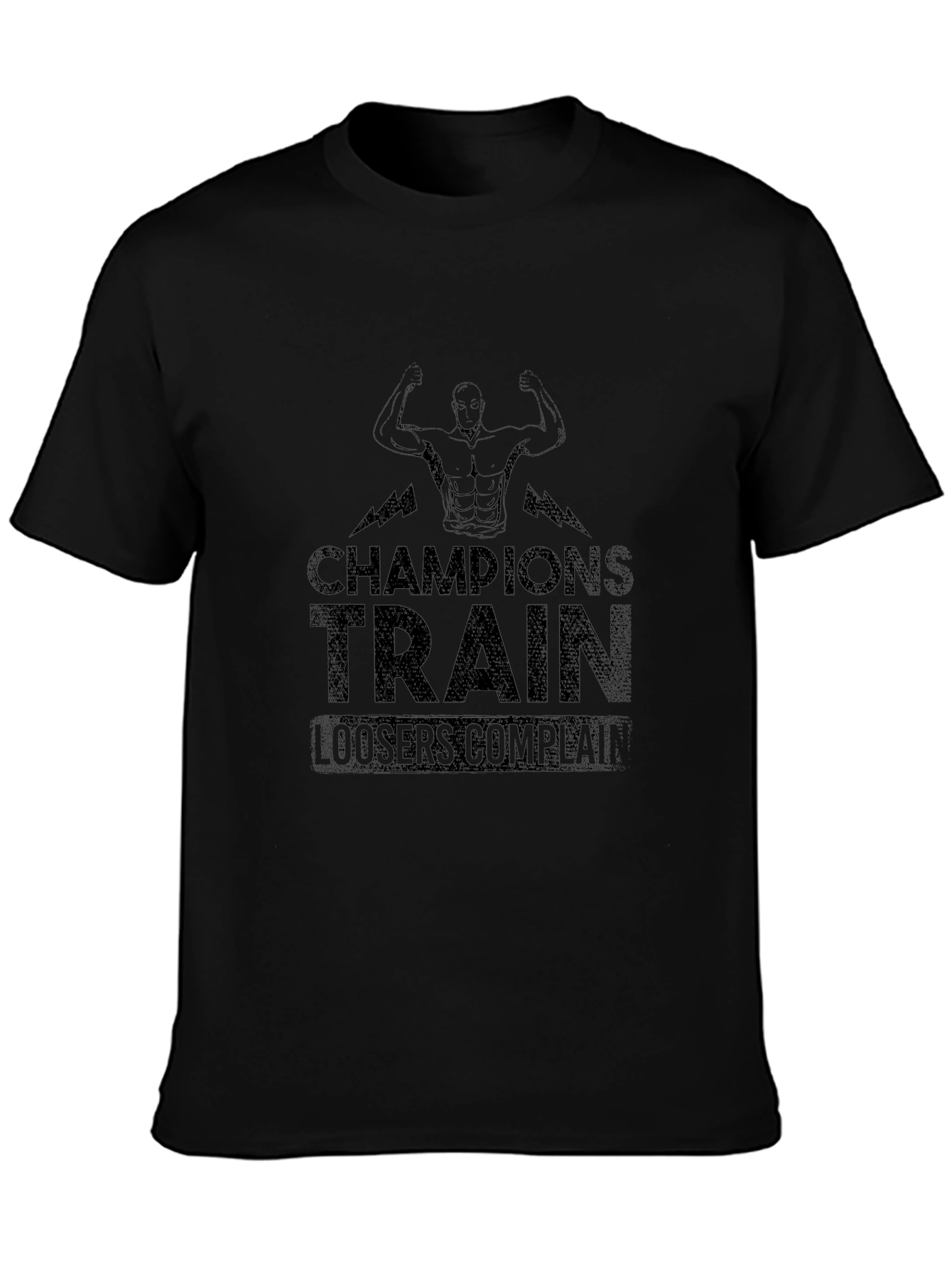 Champions Train Graphic T-Shirt - Bodybuilding Motivation