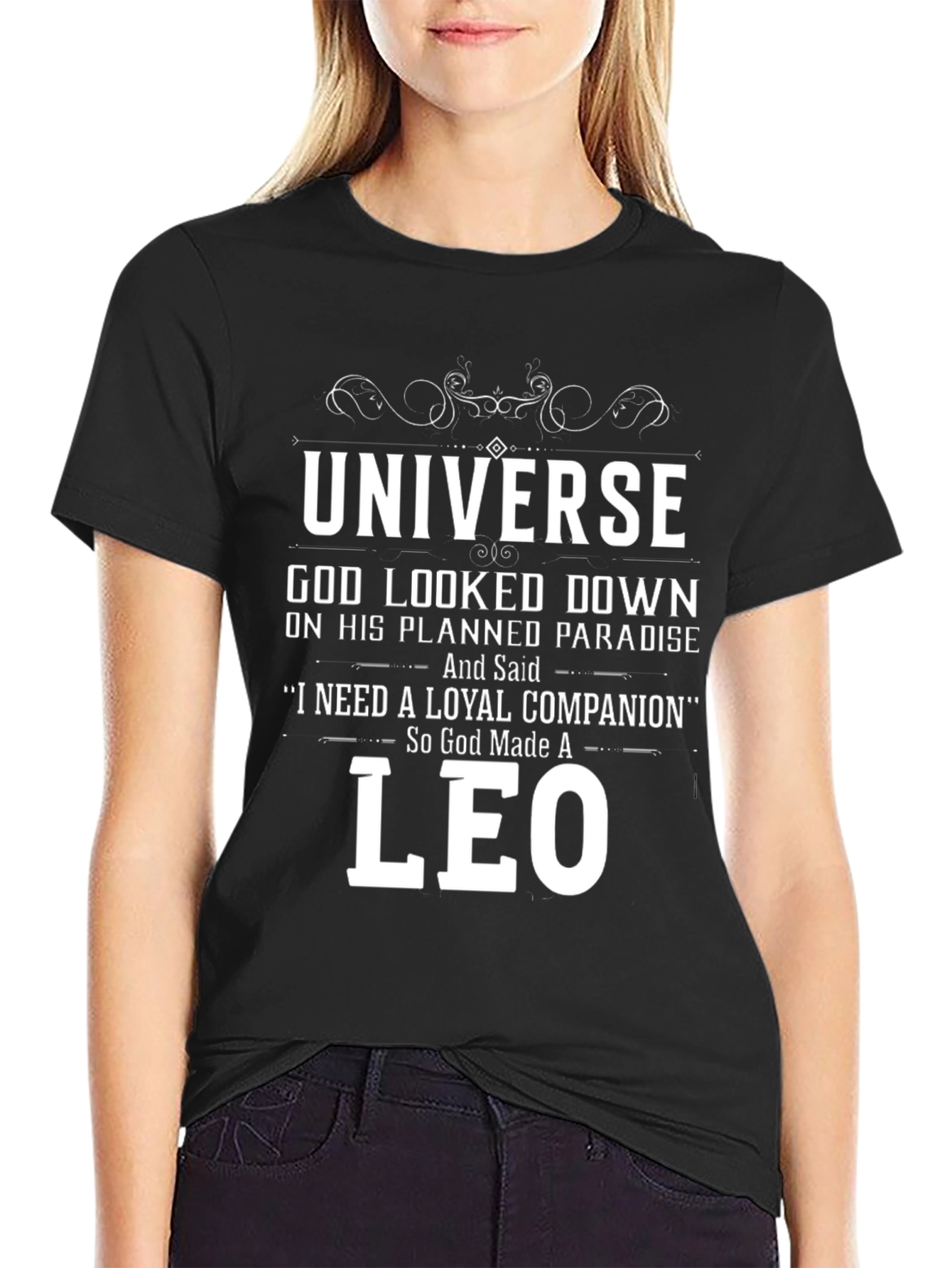 Universe Leo T-Shirt - Loyal Companion Design