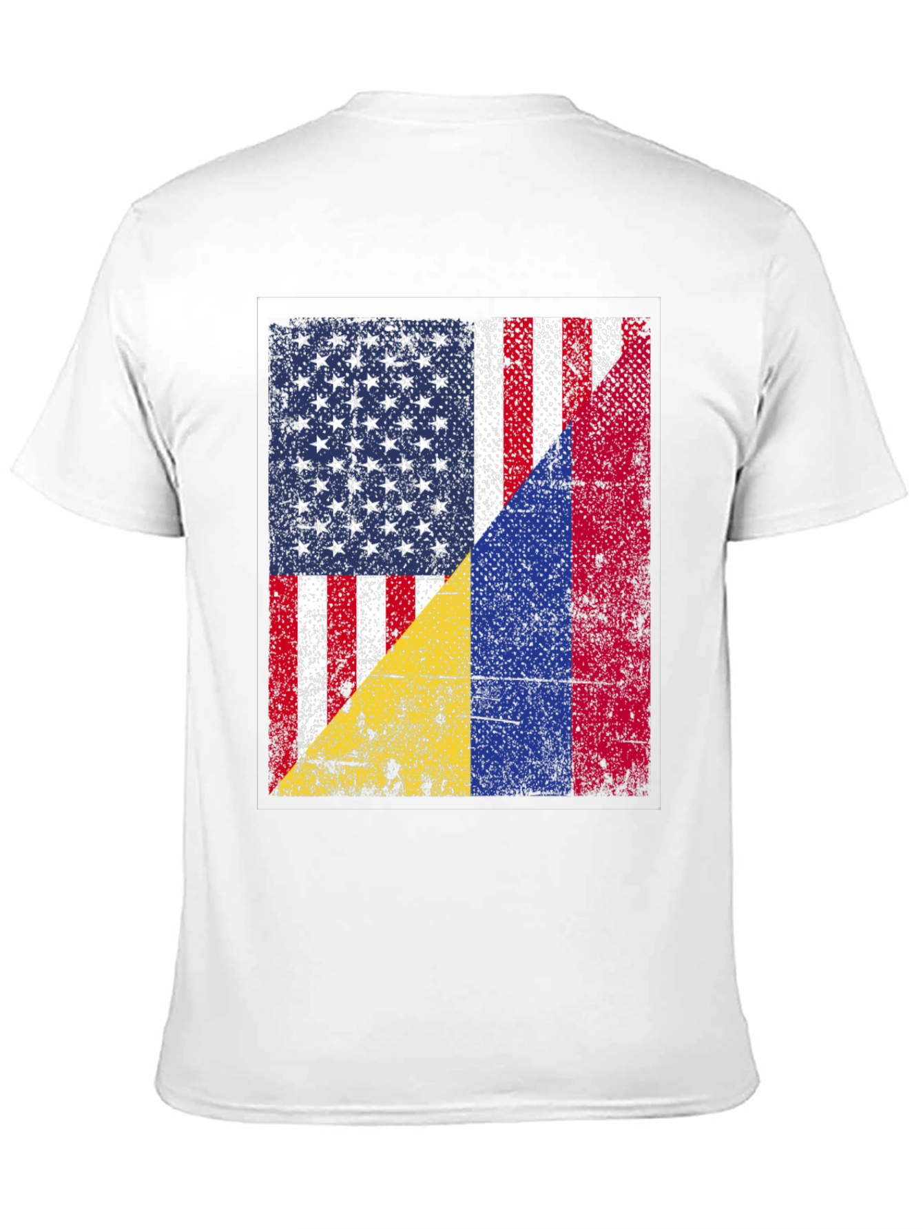 USA Colombia Flags T-Shirt - Patriotic Pride