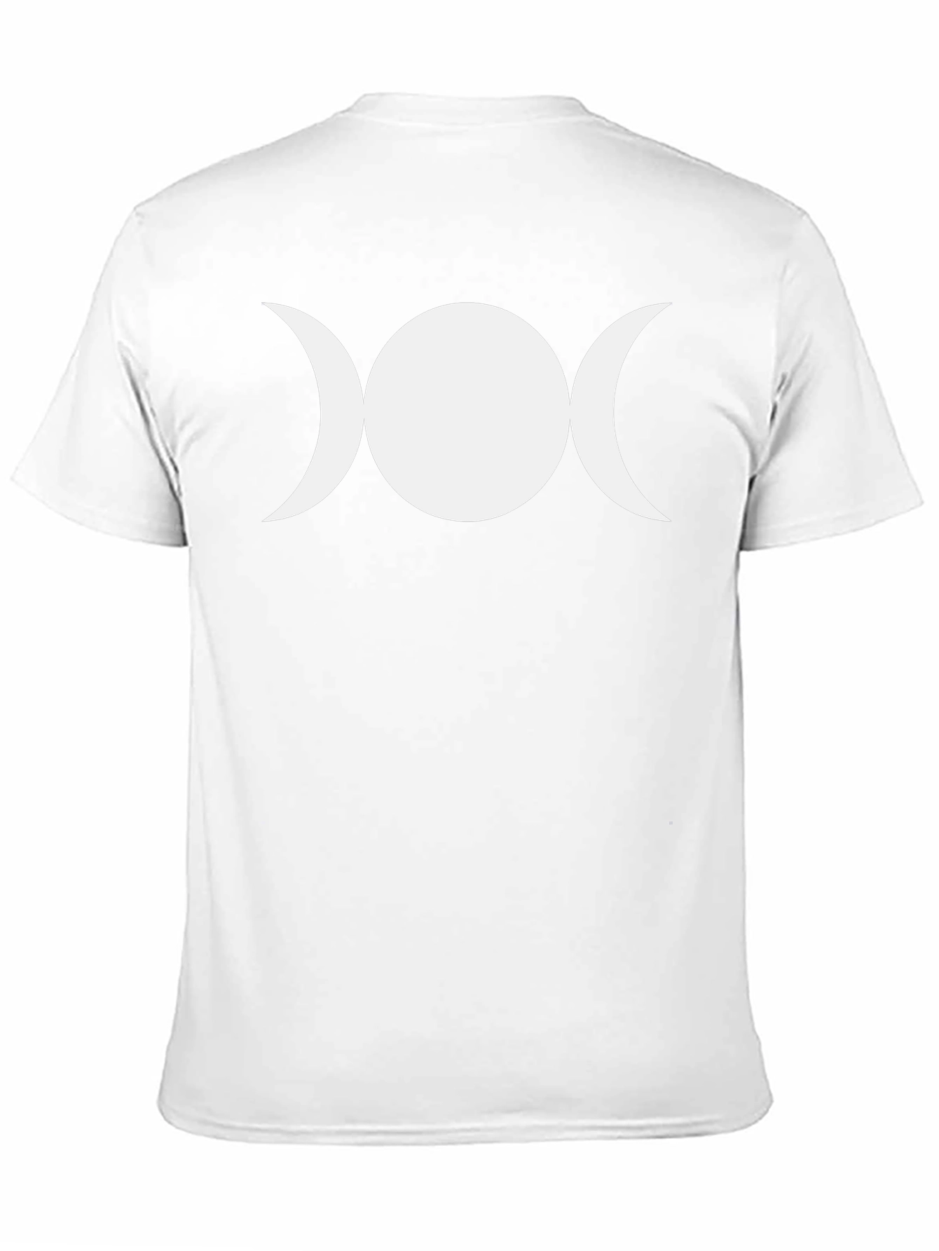 Triple Moon Goddess Black T-Shirt Wiccan Pagan Symbol