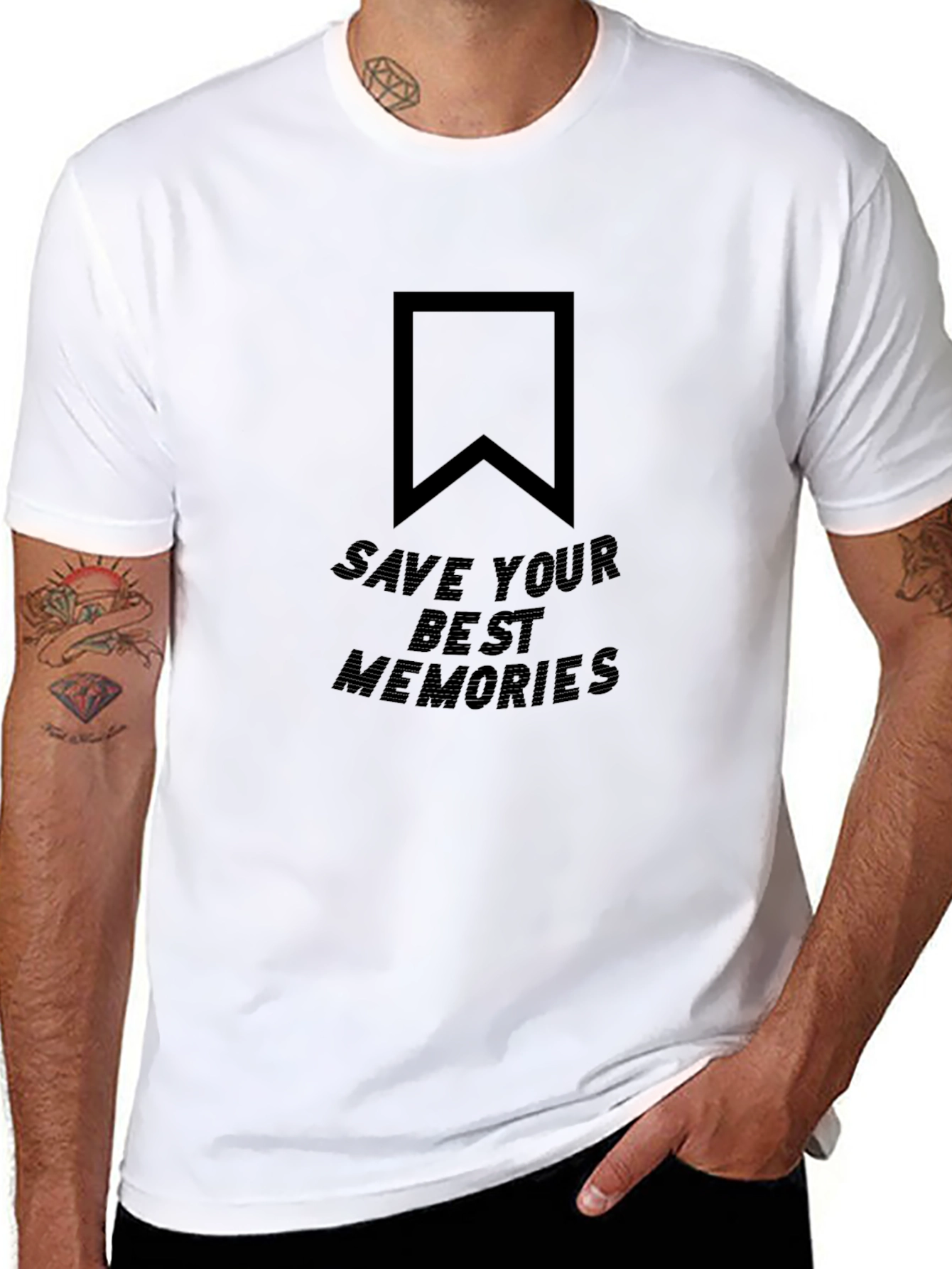 Save Your Best Memories Black T-Shirt