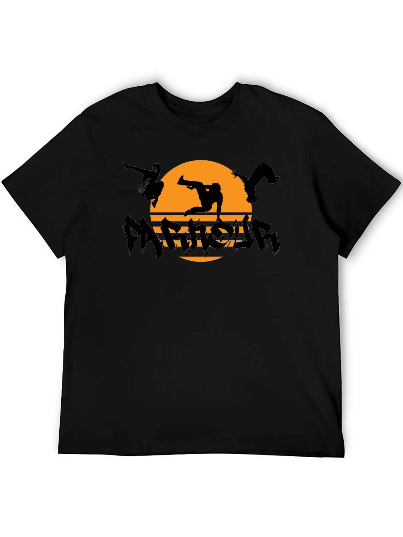 Parkour Silhouette T-Shirt - Urban Acrobatics Design