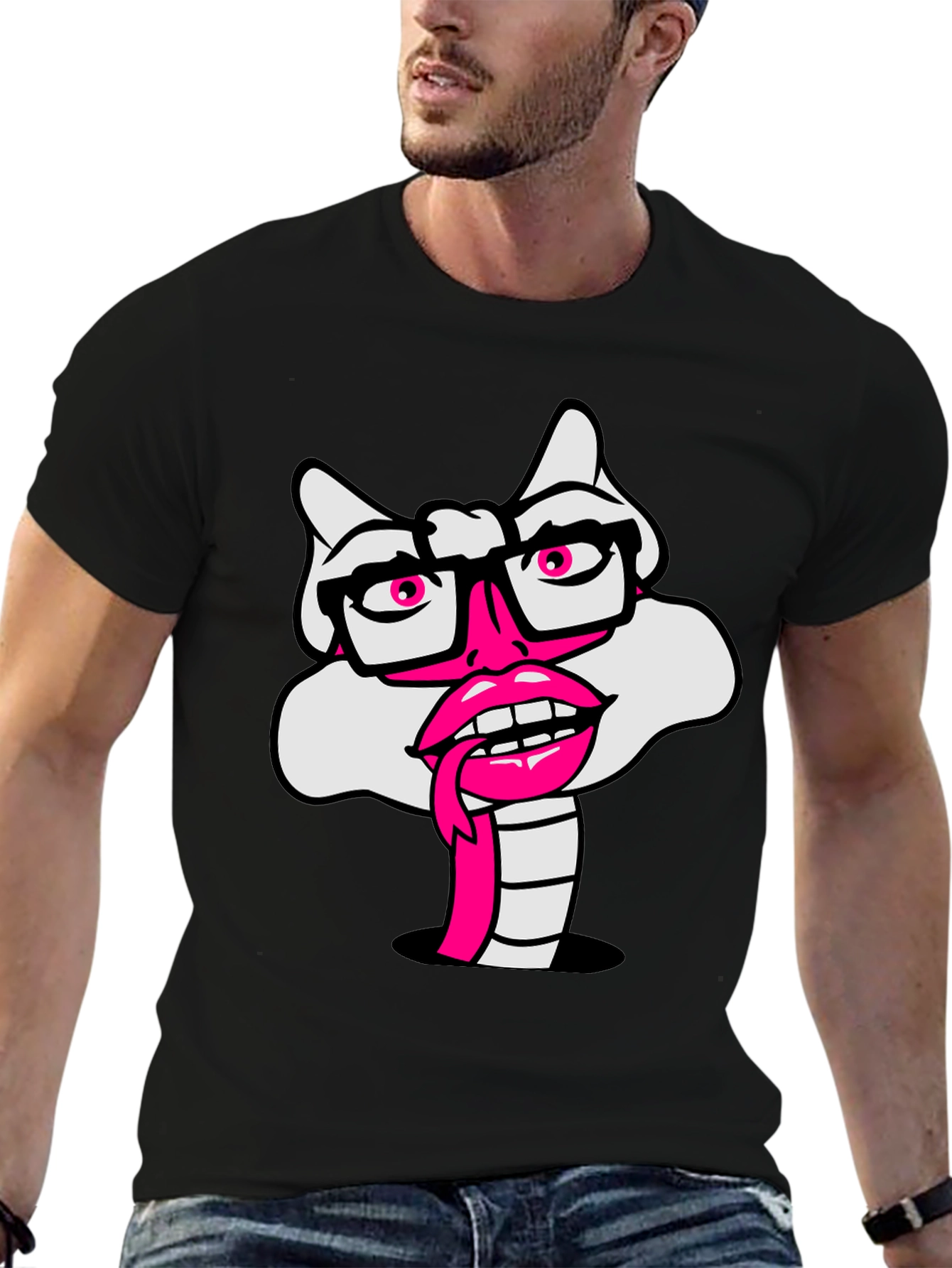 Novelty Cartoon Snake T-Shirt