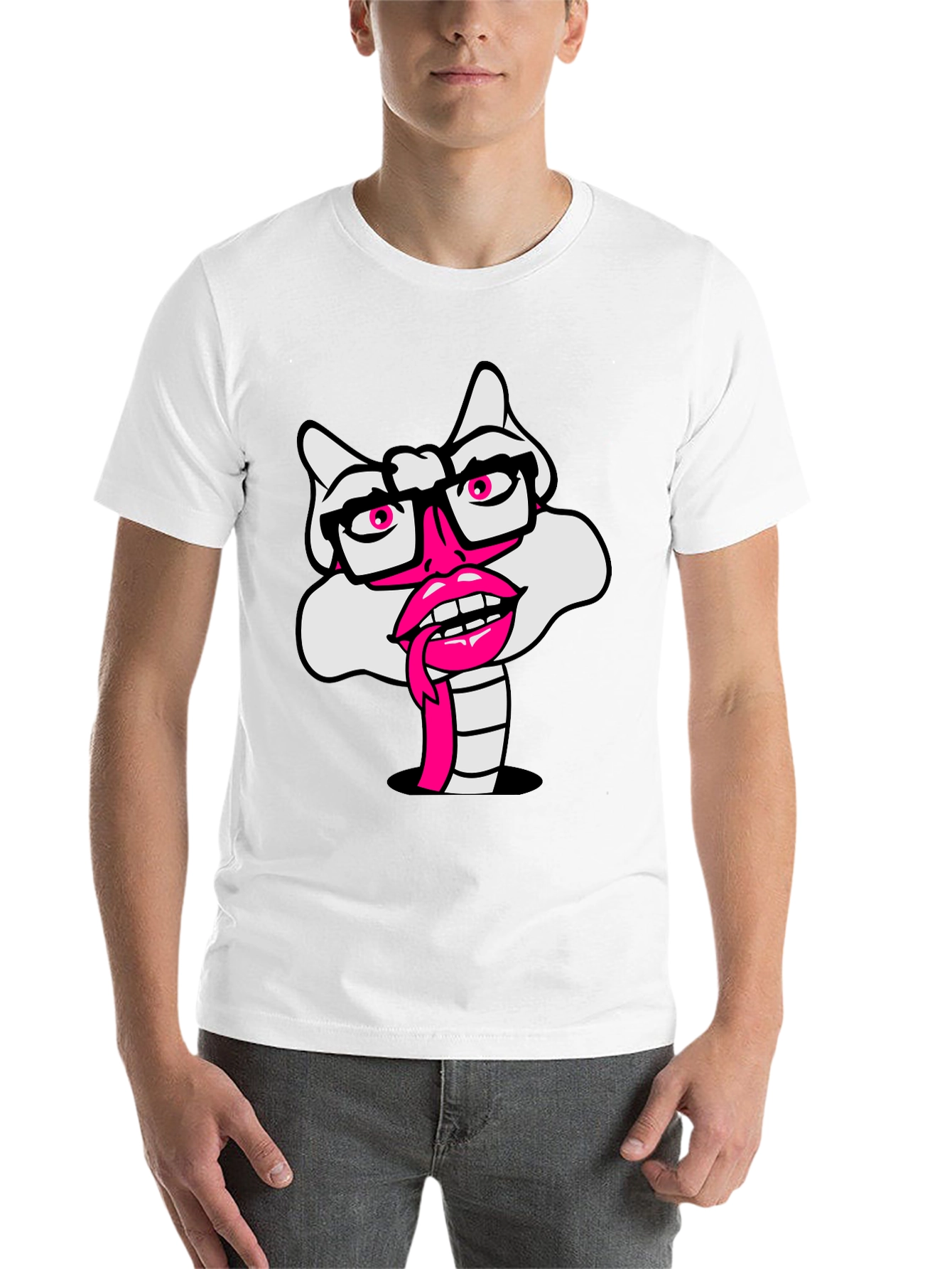 Novelty Cartoon Snake T-Shirt
