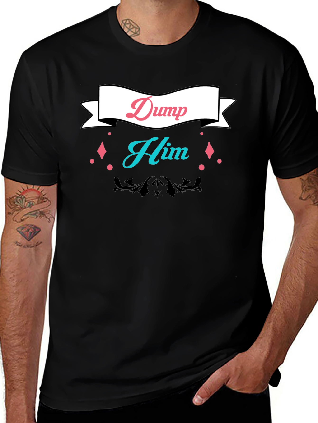 Dump Him Graphic Tee - Bold Statement T-Shirt