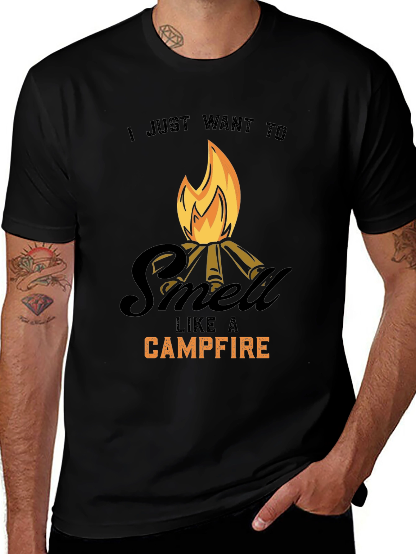 Campfire Smell T-Shirt - Outdoorsy Comfort