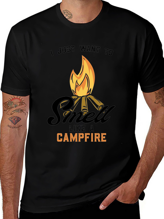 Campfire Smell T-Shirt - Outdoorsy Comfort