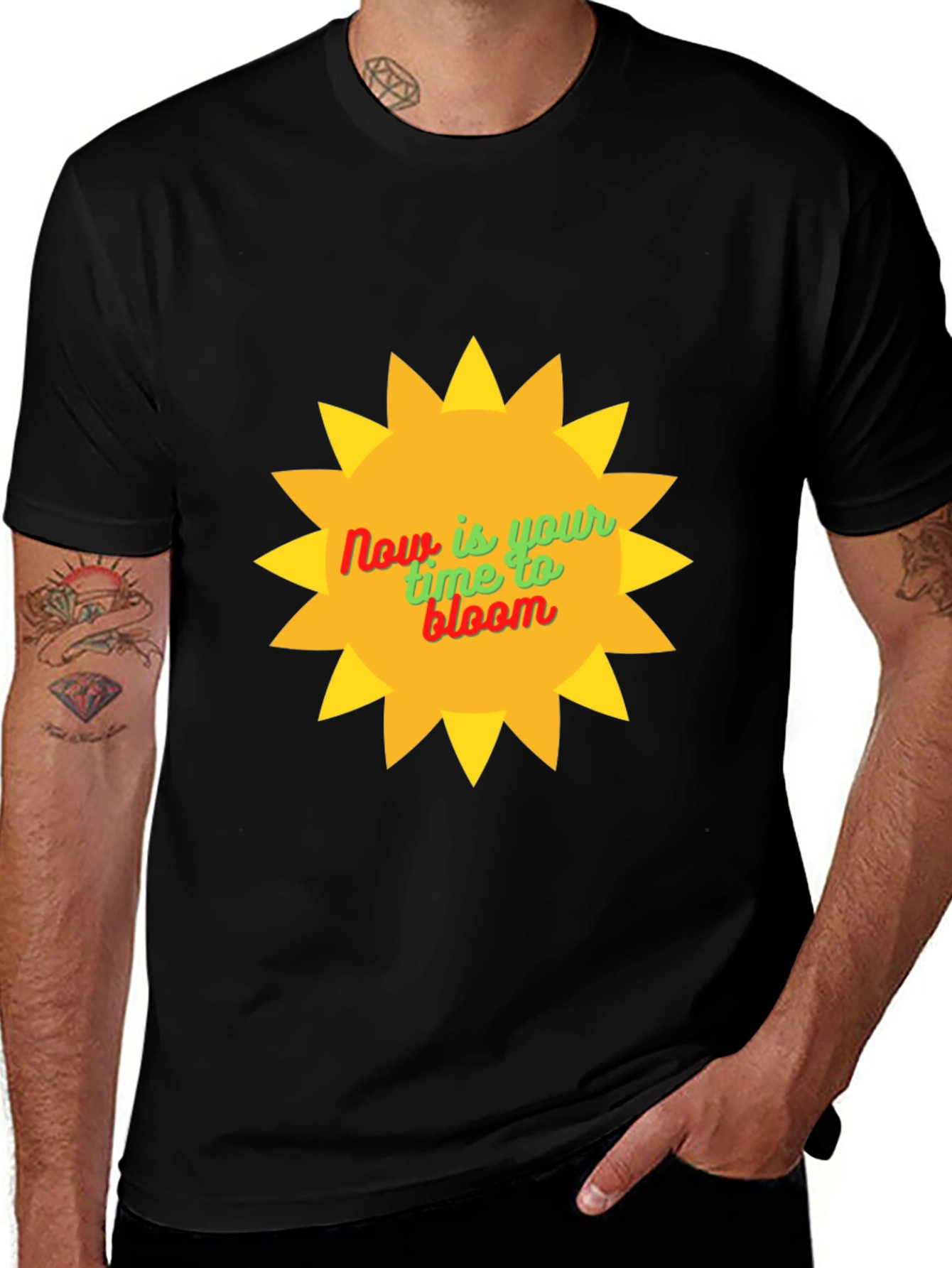Bloom Now Black T-Shirt