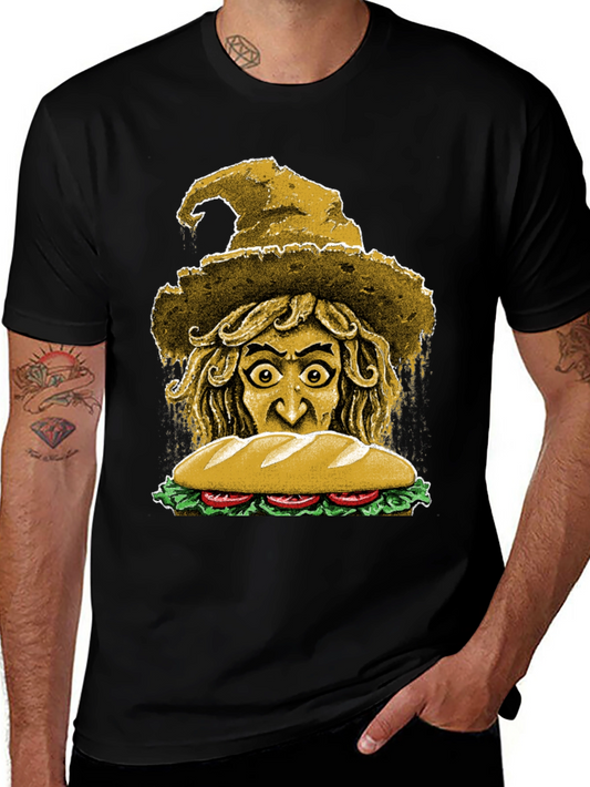 Sandwich Witch Graphic Tee - Unique Foodie T-Shirt