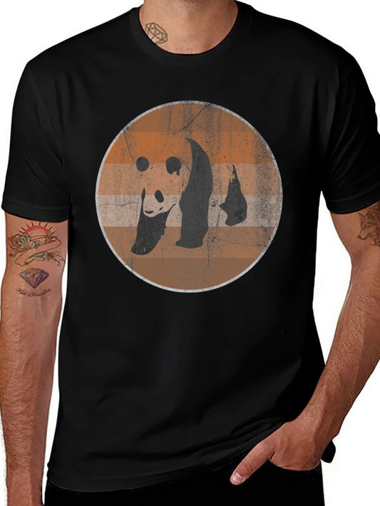 Vintage Panda Bear Graphic T-Shirt