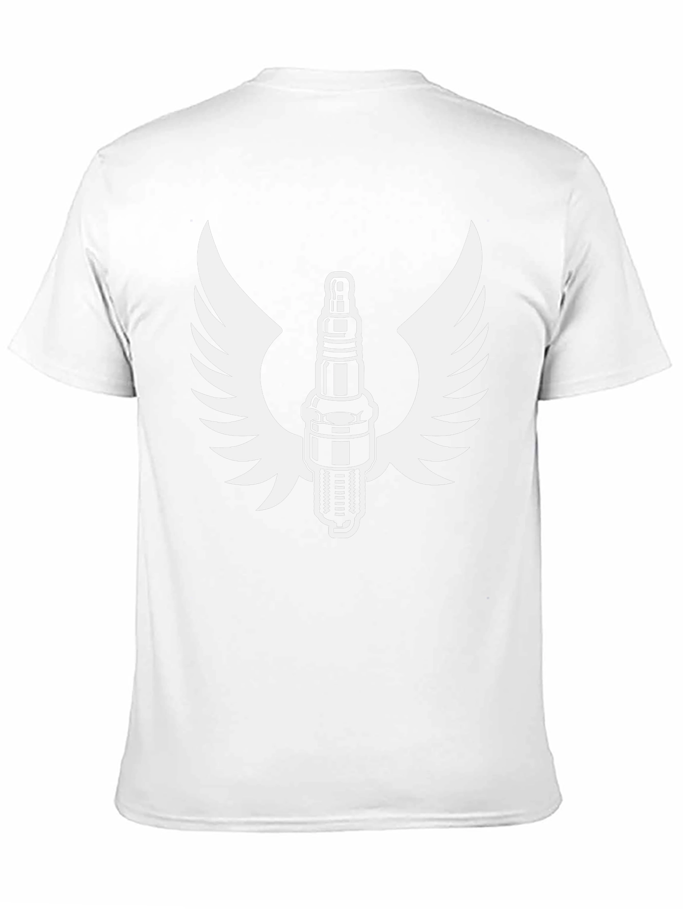 Spark Plug Wings Graphic Tee - Classic Black