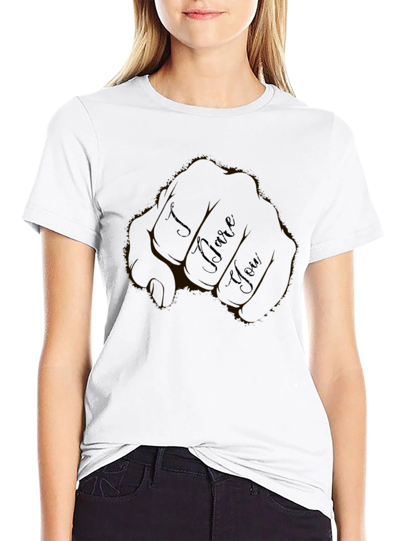 I Dare You Black Graphic Tee