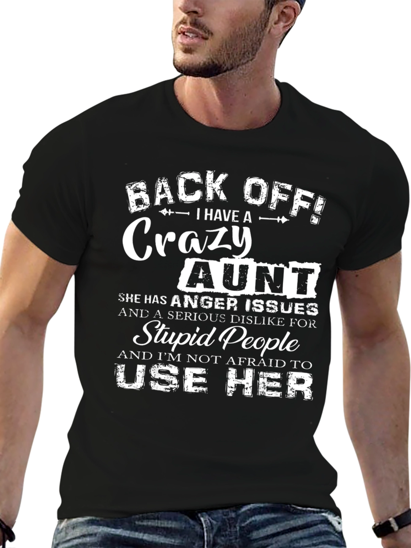 Back Off! Crazy Aunt Graphic Tee