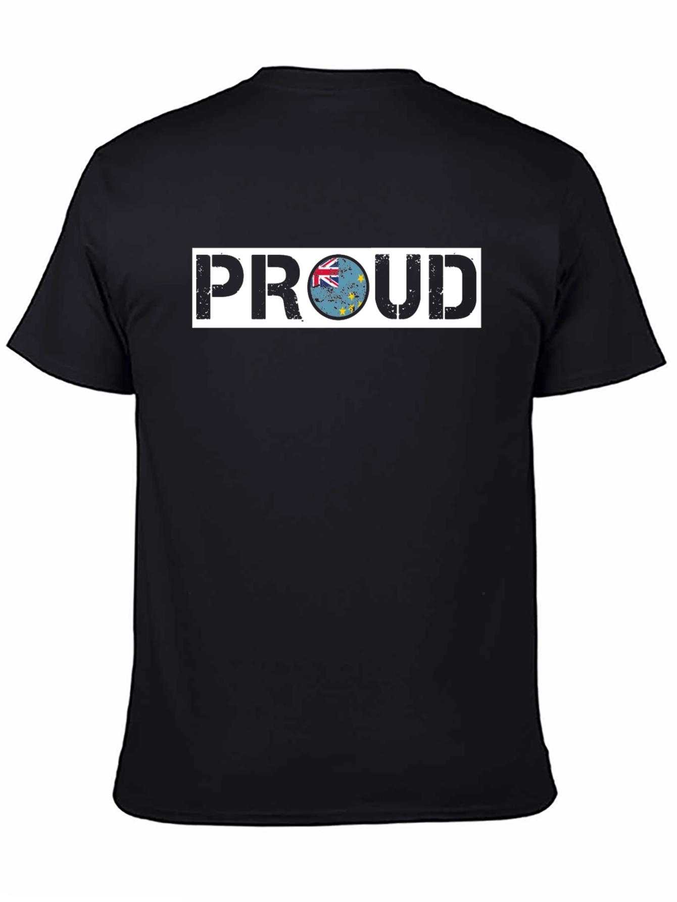 Tuvalu Proud T-Shirt - Black Crew Neck Tee